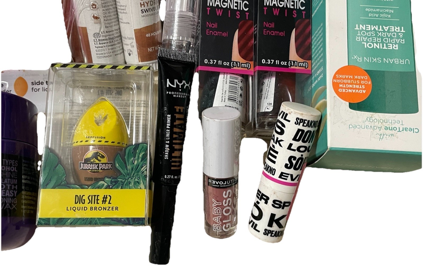 24 Piece Mixed Makeup Lot Revlon L’Oréal NYX Flormar Covergirl Shine Jam Urban L