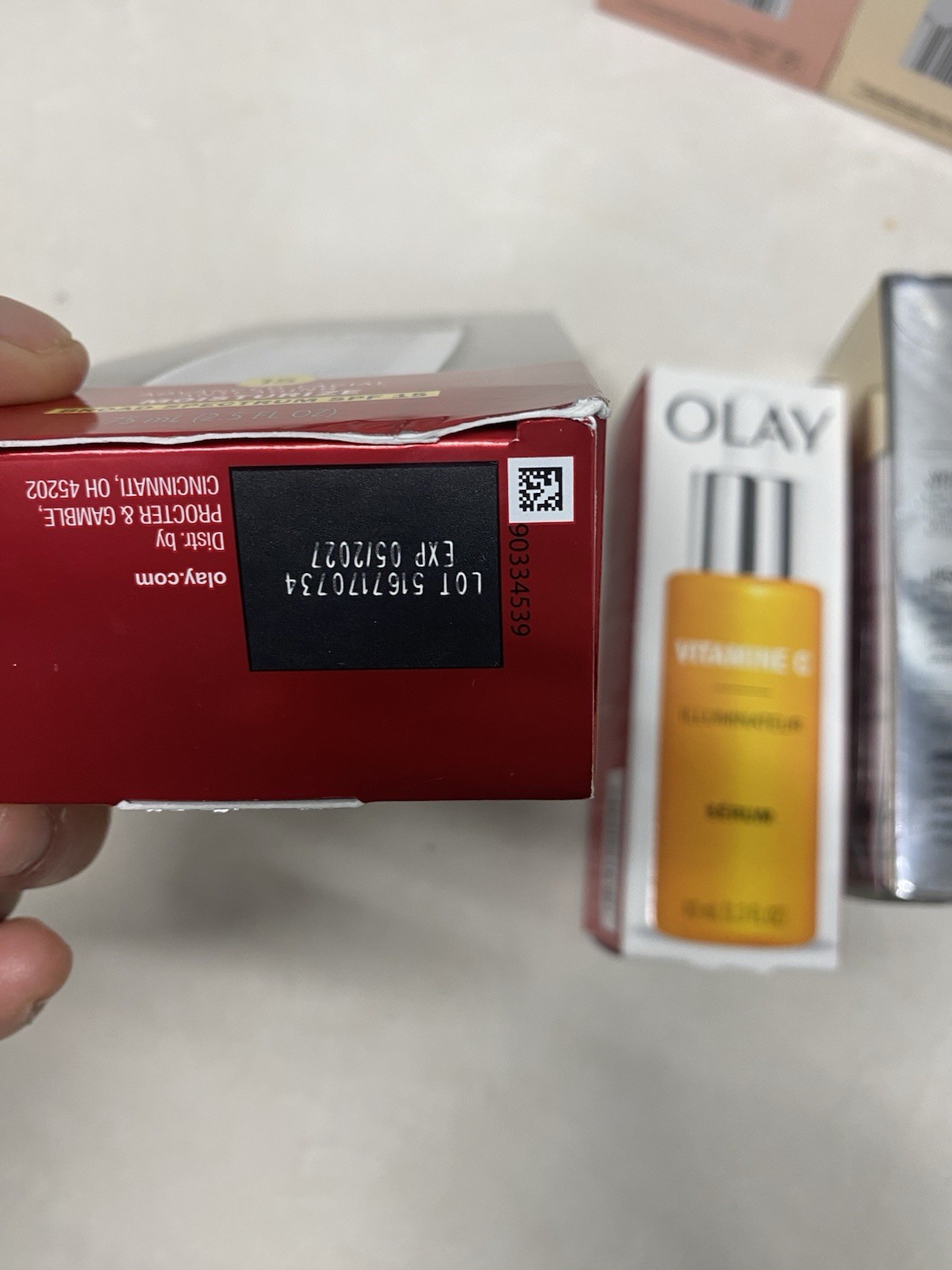 Olay Regenerist SPF 15 Moisturizer Vitamin C Brightening Eye Serum Lot(5)