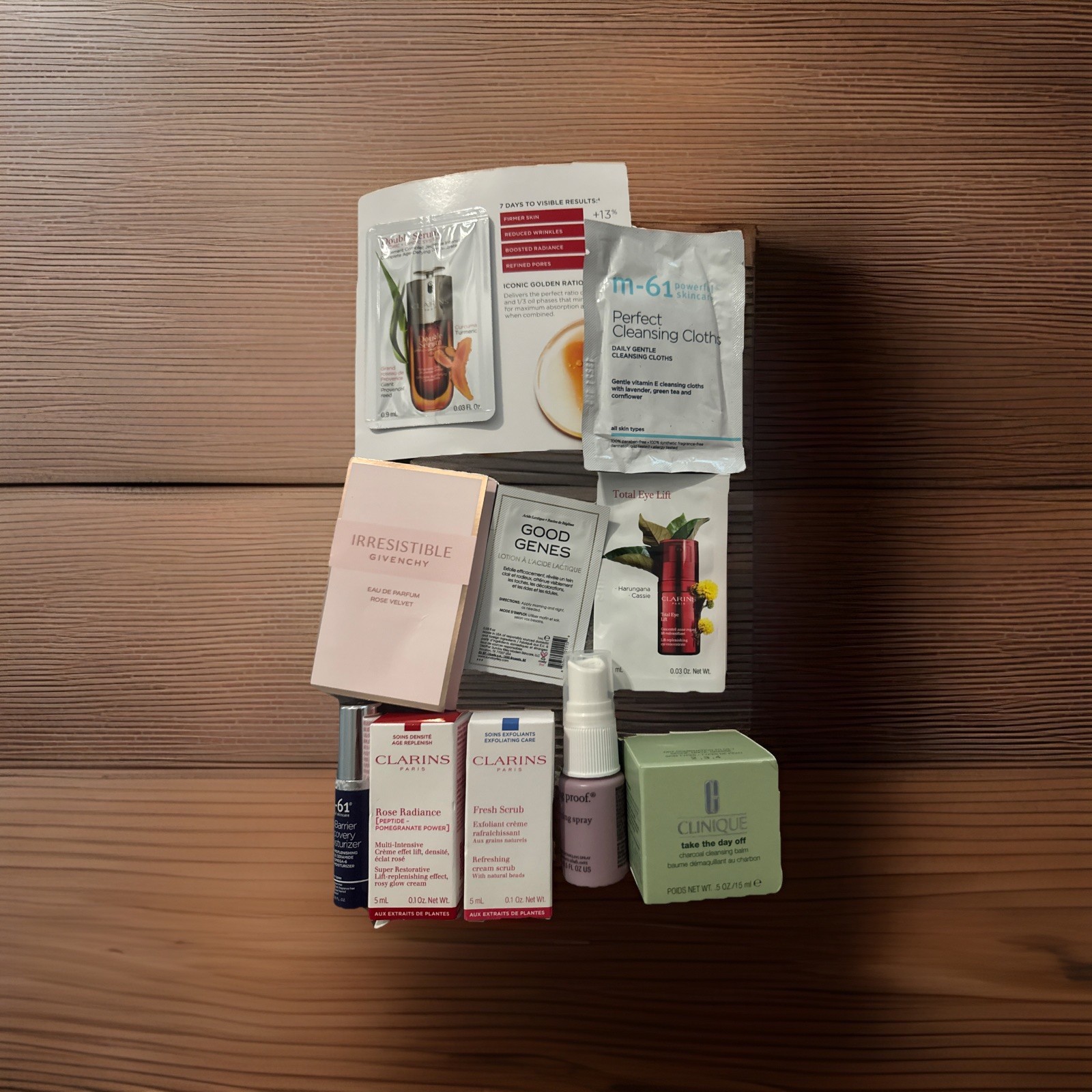 NEW MIXED LOT 12 Pcs Skincare – In beauty, M-16, Clarins, Clinique, Givenchy…