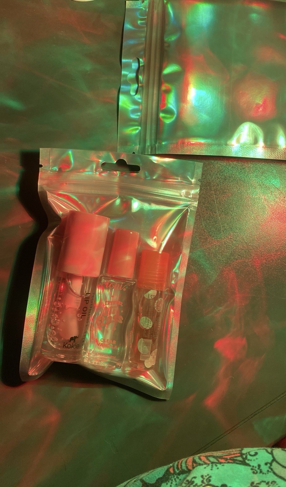 Kokie Travel Size Lip Oils, Lip Gloss, Hair Accessories & Cosmetic Bags