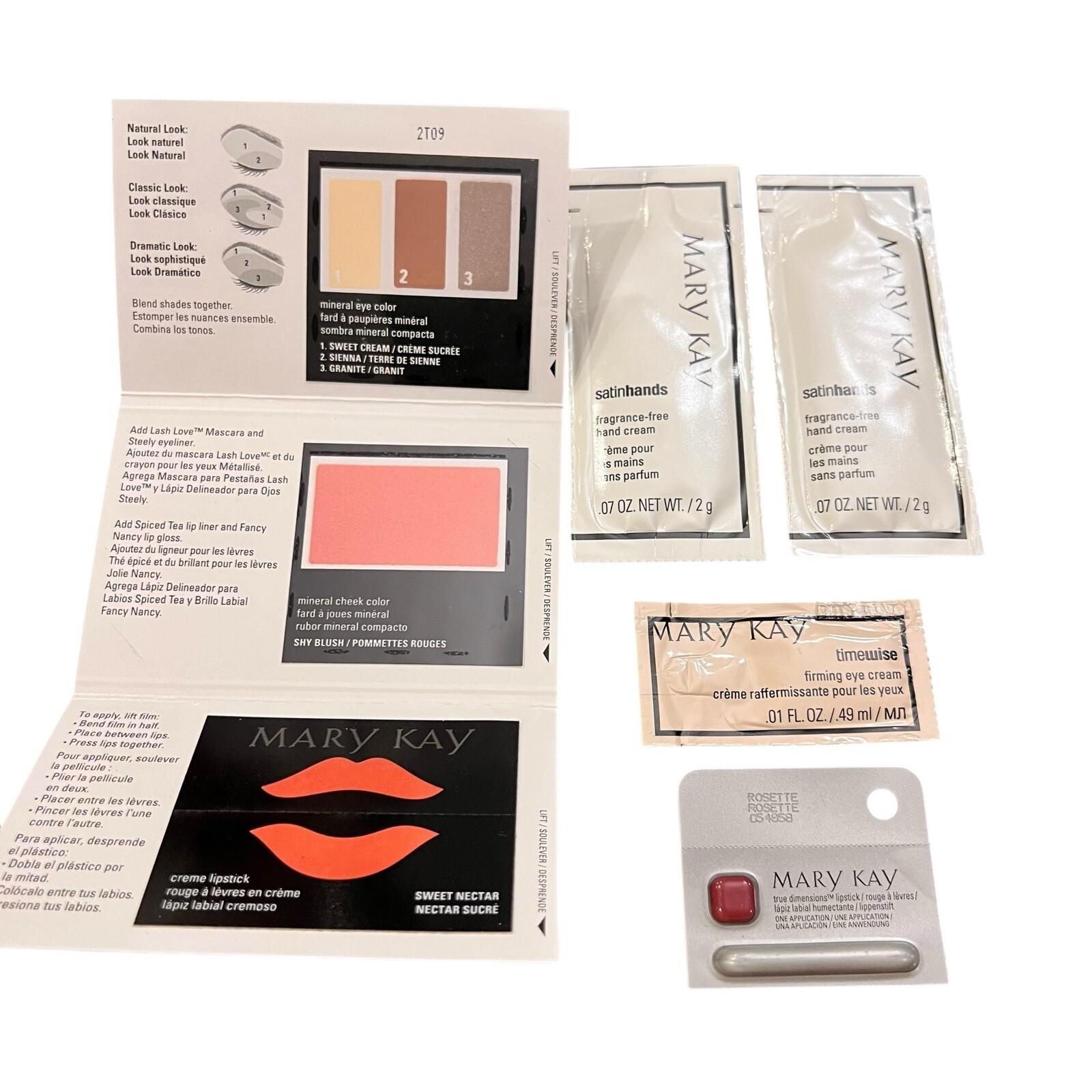 Mary Kay Lot Assorted Samples New & Discontinued Colors Single Use Travel #106