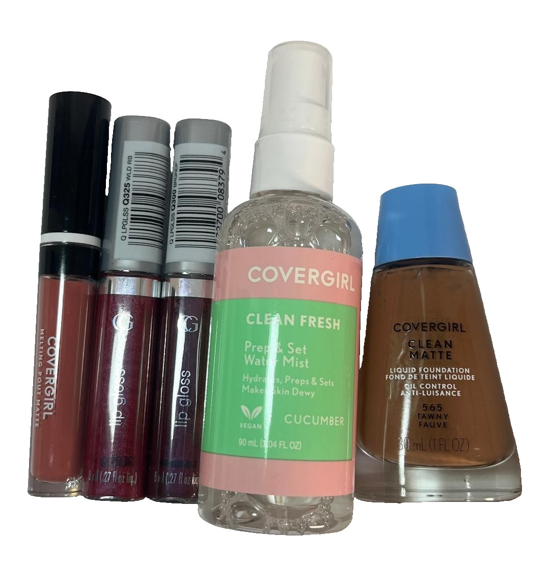 60 pc Mixed Lot LOREAL ALMAY SALLY HANSEN NYX REVLON COVERGIRL MALLY Make Up