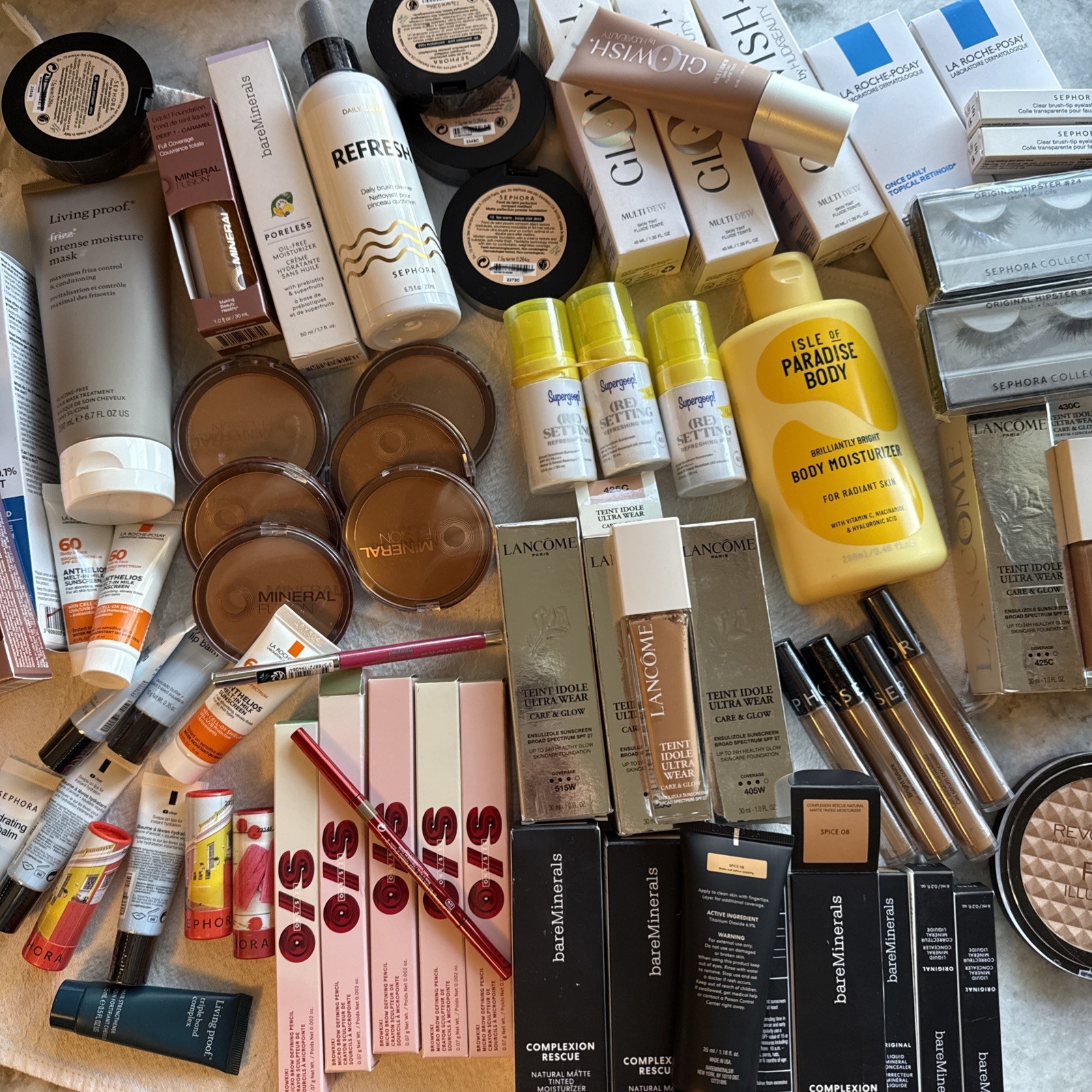 High-End Beauty Mystery 5 Pieces Box Sephora La Roche Lancôme Hudabeauty Fullsz