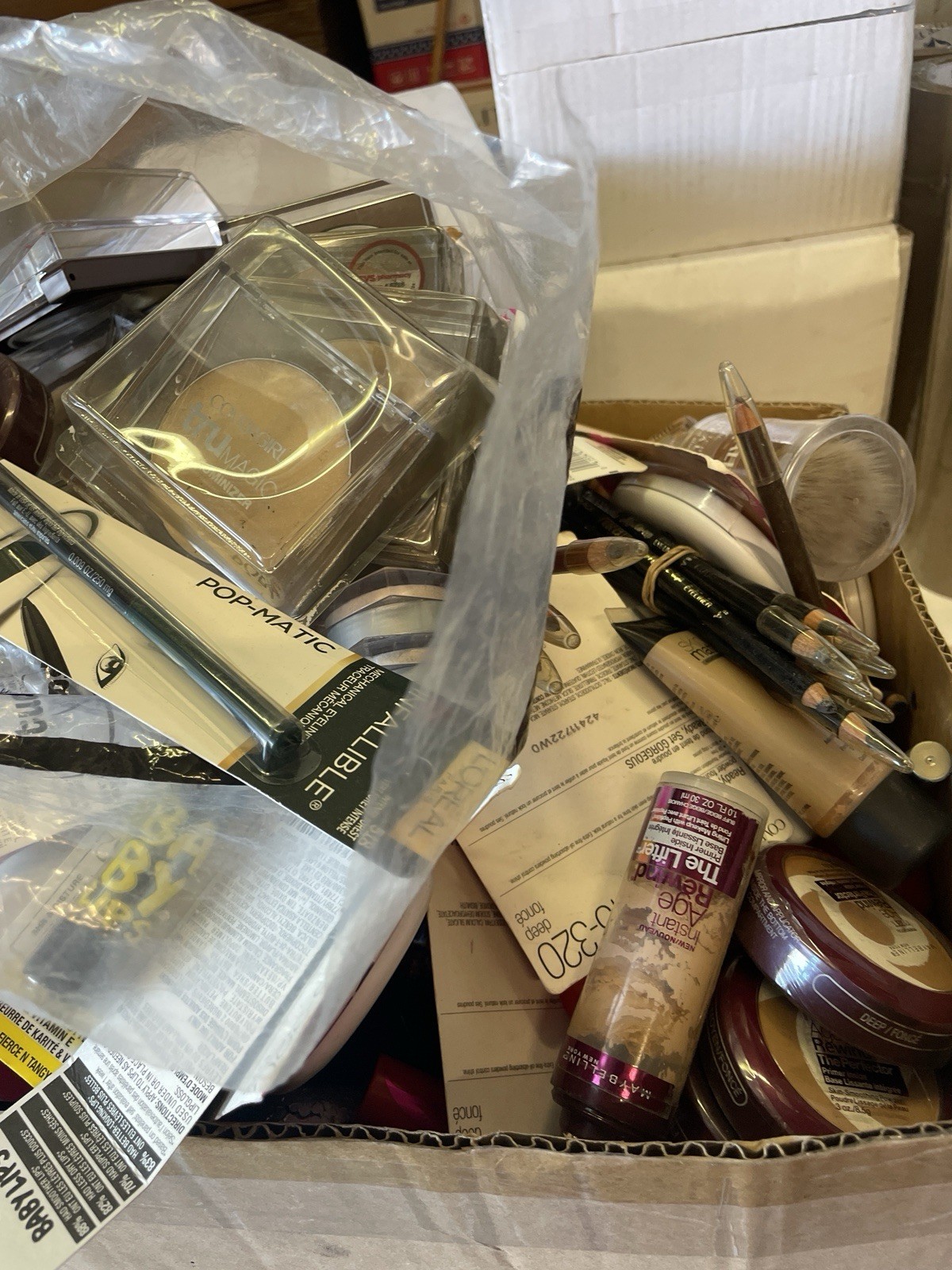 Lot of 100Makeup Mix (Defective/ Or Unopened Maybelline Loreal BRAND Names S