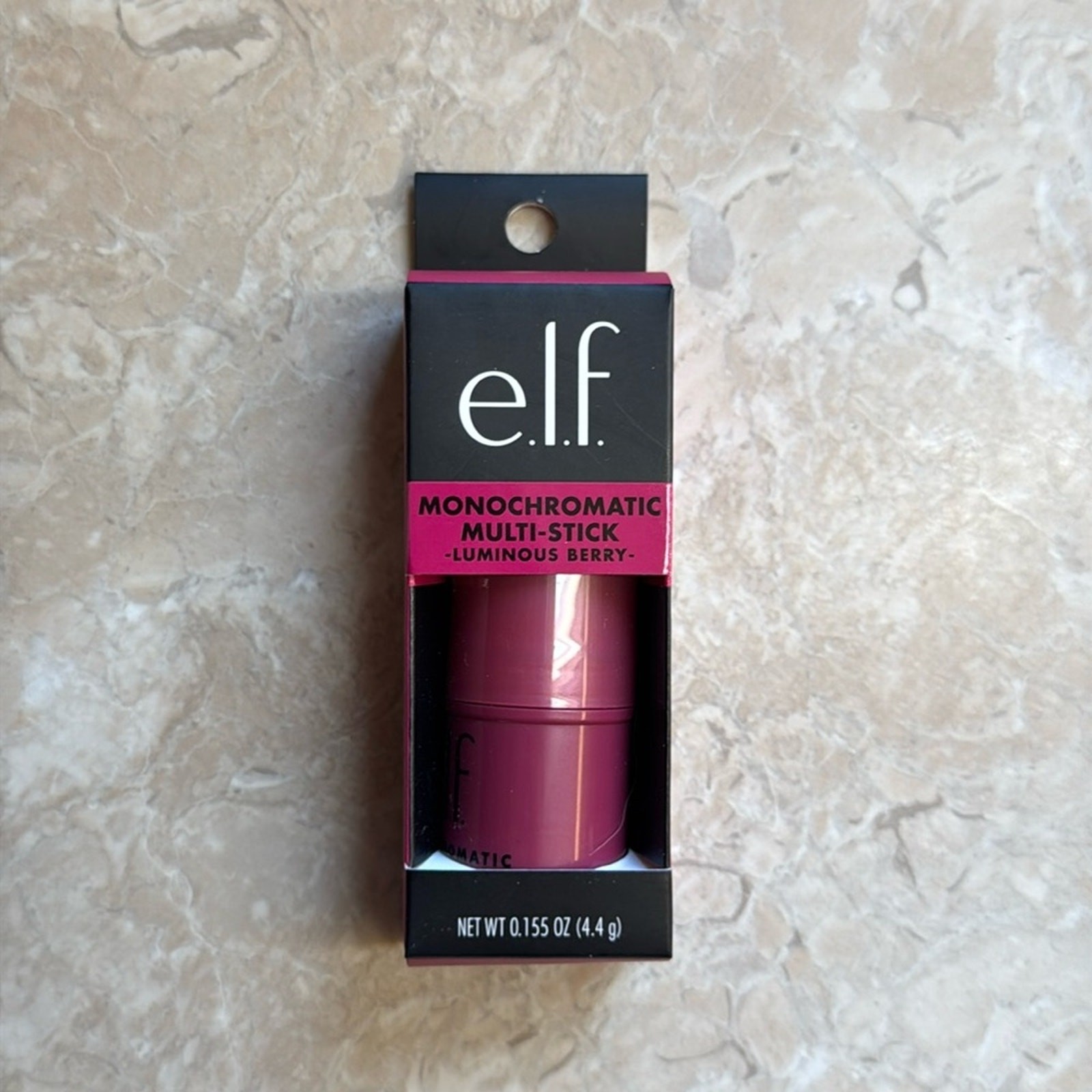 e.l.f. Monochromatic Multi Stick For Eyes, Lips & Cheeks, Luminous Berry NEW