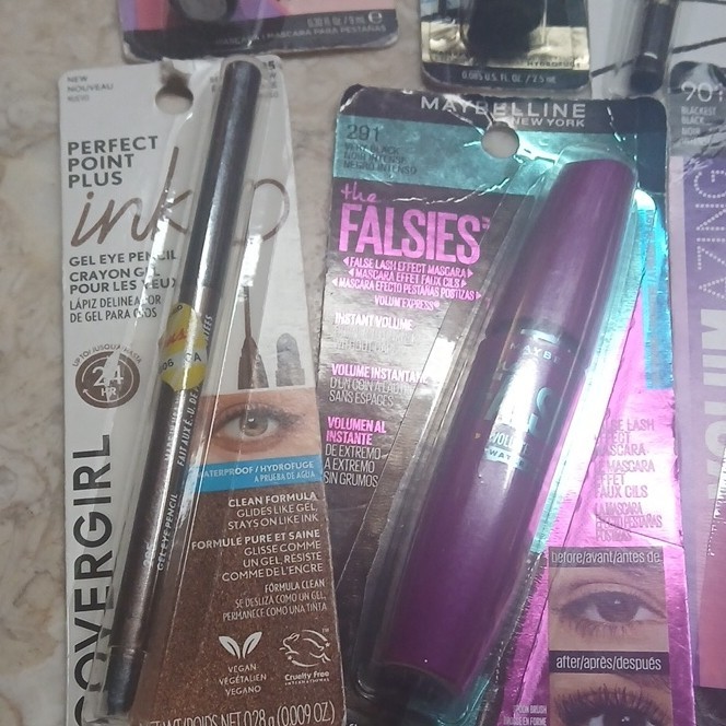 Maybelline, Revlon, COVERGIRL, L’Oréal, Milani Mascara, Eyeliner, Full Size Lot
