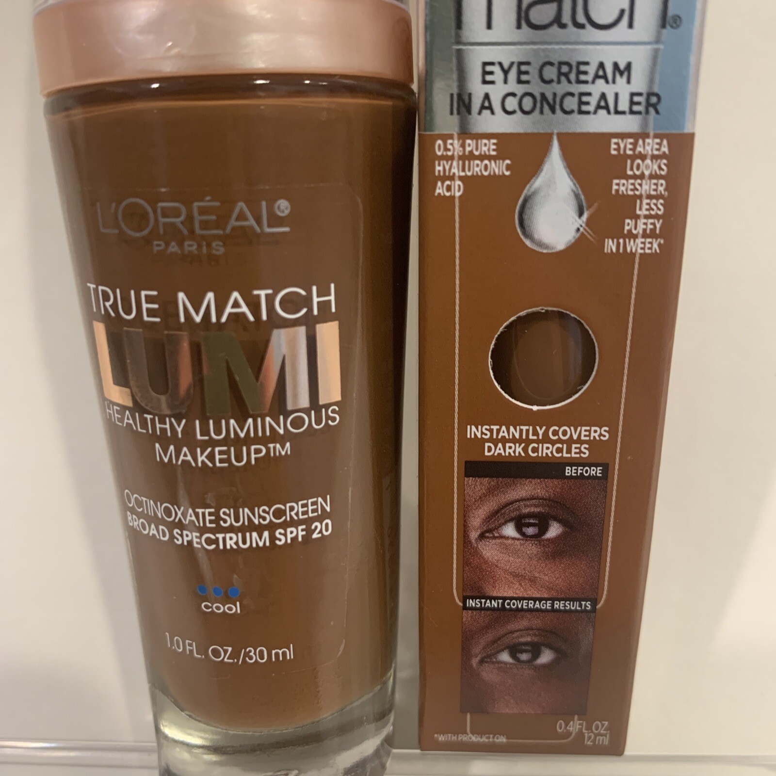 L’Oréal True Match Lumi Healthy Luminous C7-8 & Eye Cream Concealer N 7-8
