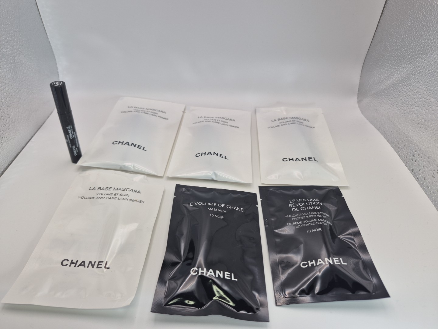 6 CHANEL TRAVEL SAMPLE MAKEUP MASCARA LA BASE & LE VOLUME DE NOIR #10 Y2K
