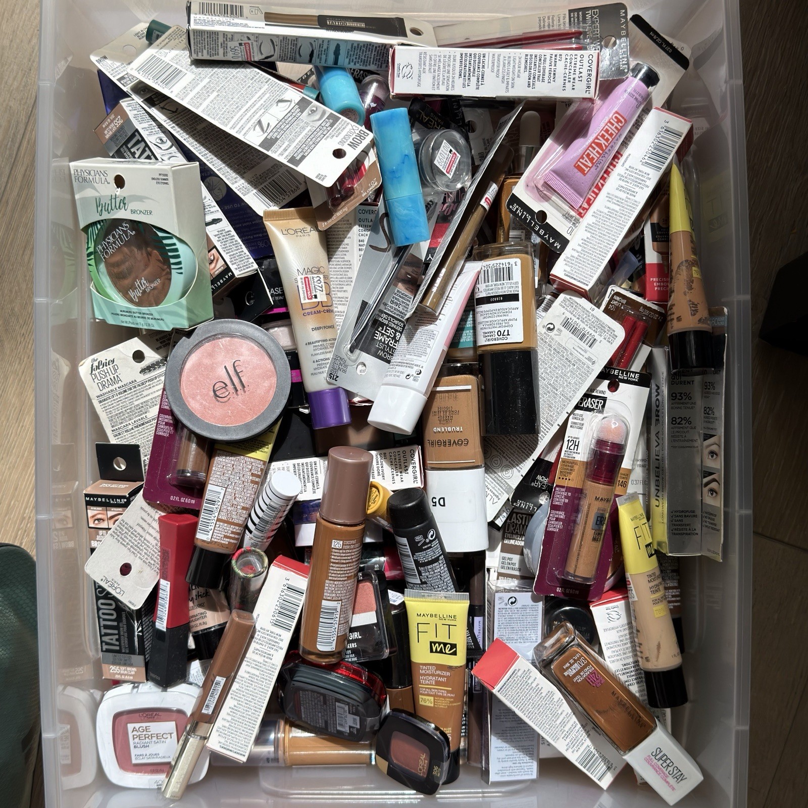 Drugstore Makeup Bundle – Brand New – 108 Pcs FULL SIZE Face Eye Lip Beauty Lot