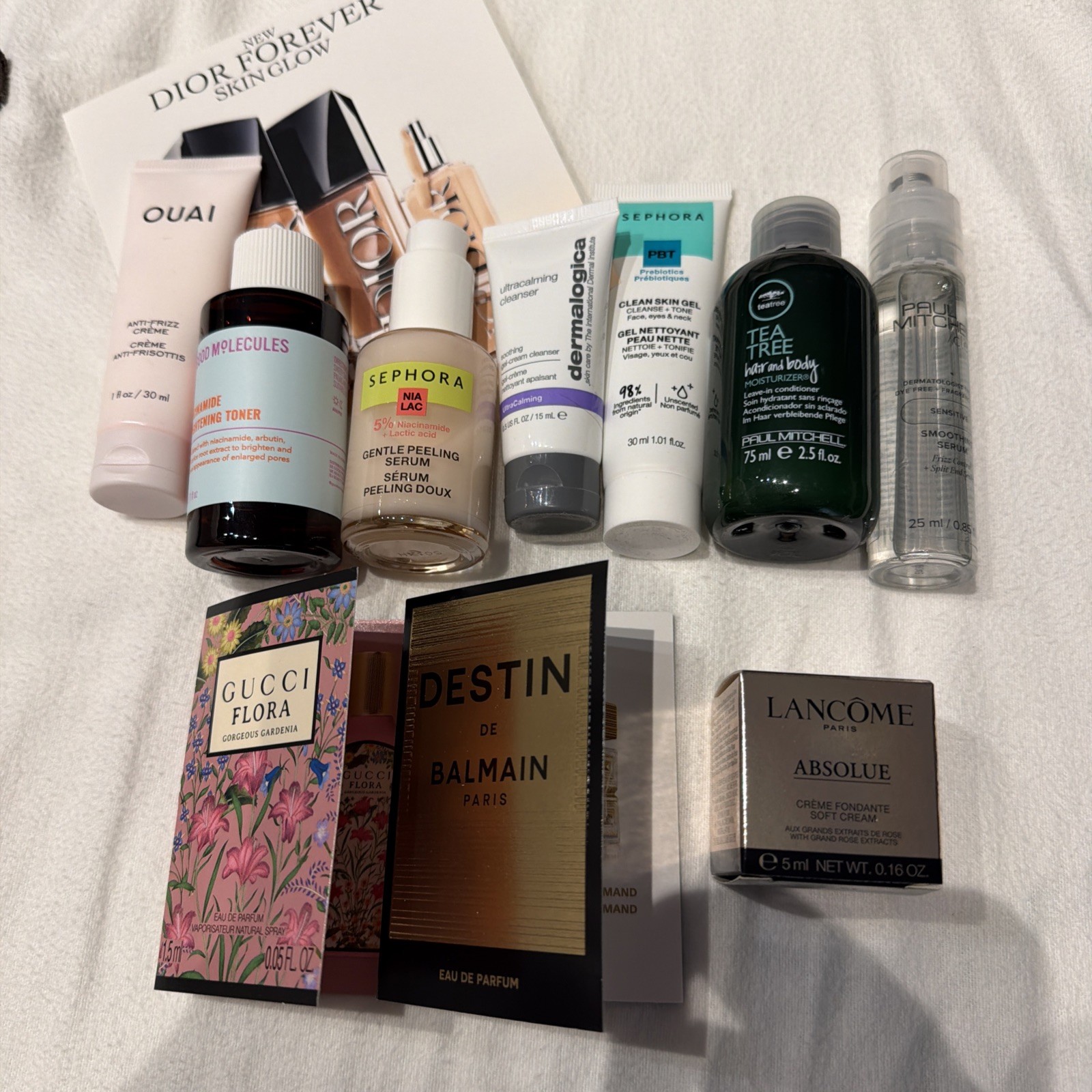 LOT Luxury Skincare Makeup Fragrance Mini Paul Mitchell, Sephora, Gucci, Quai