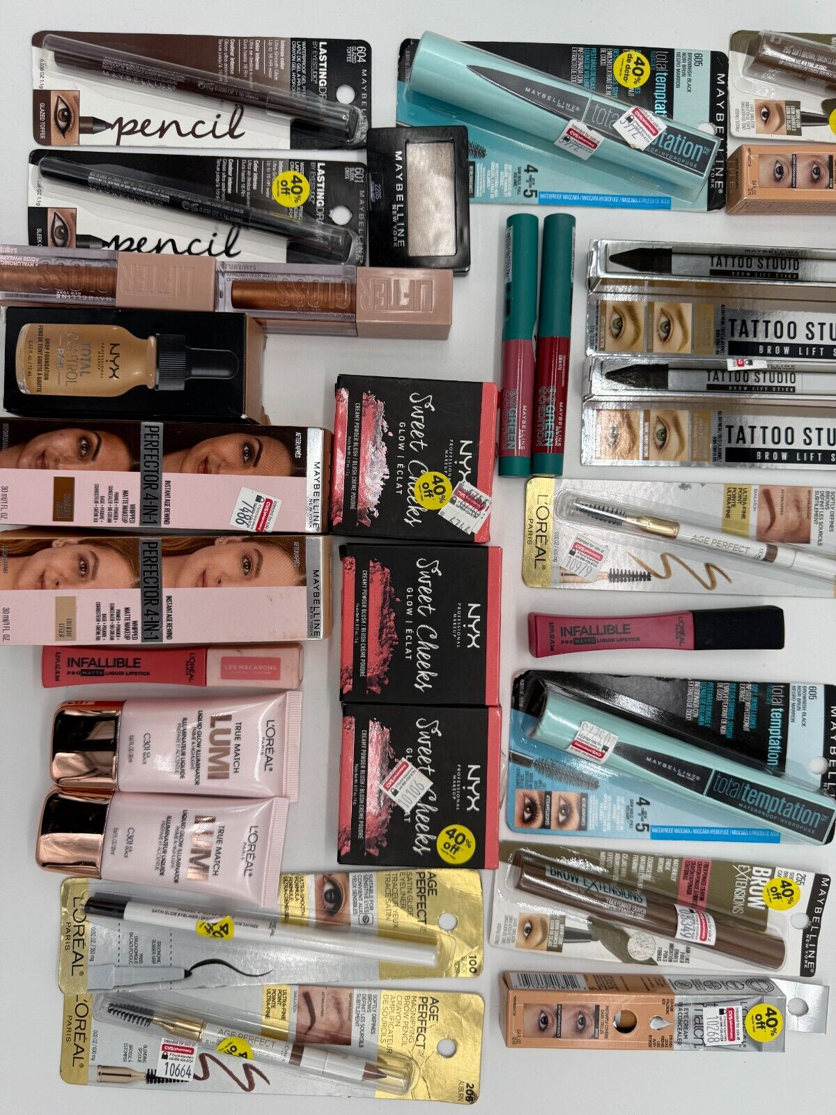 Bulk Wholesale Cosmetics Mixed Makeup Lot Loreal NYX Maybelline