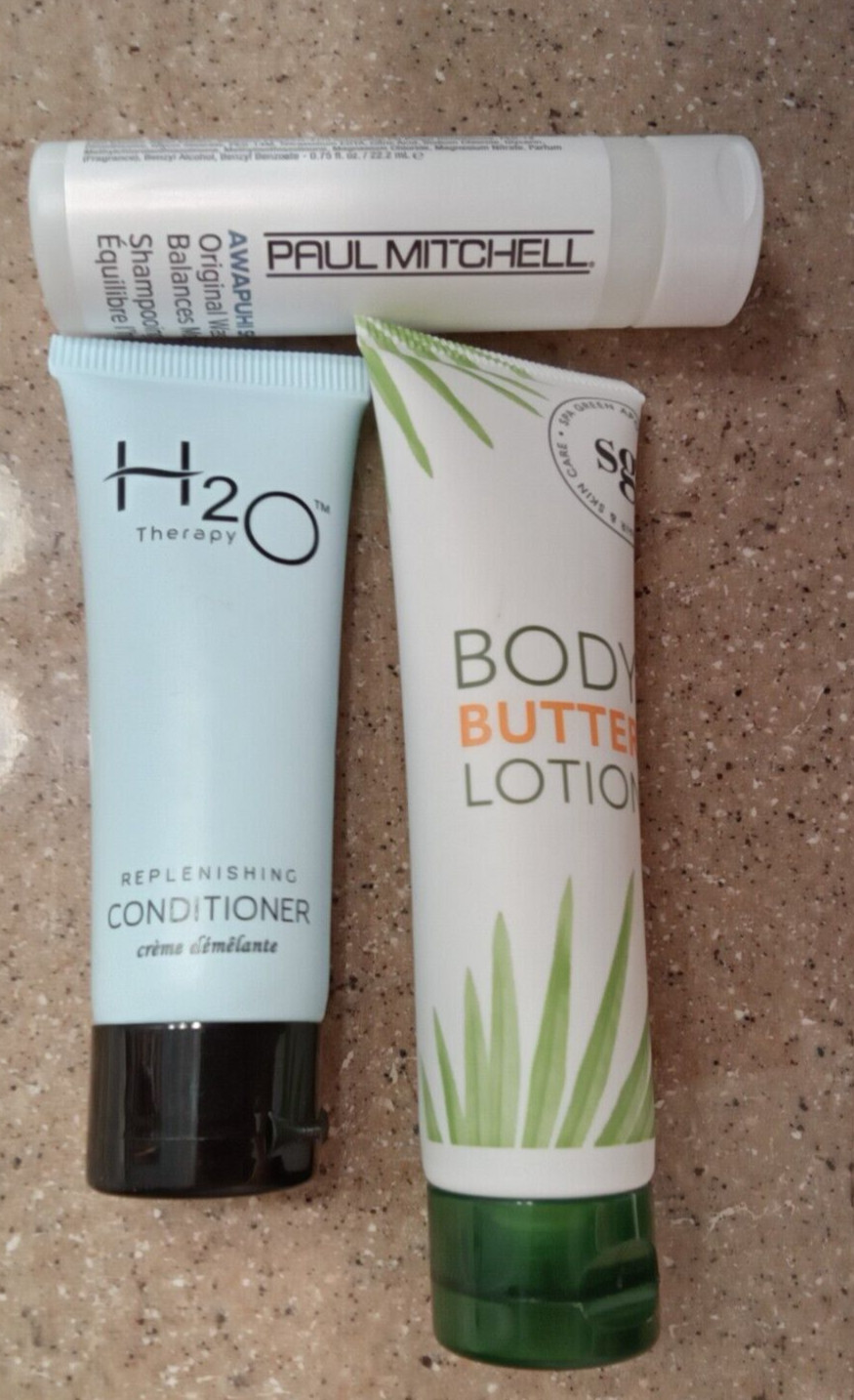 29 TRAVEL/SAMPLE ITEMS-BODYLOTION, SOAP, FACIAL WIPES