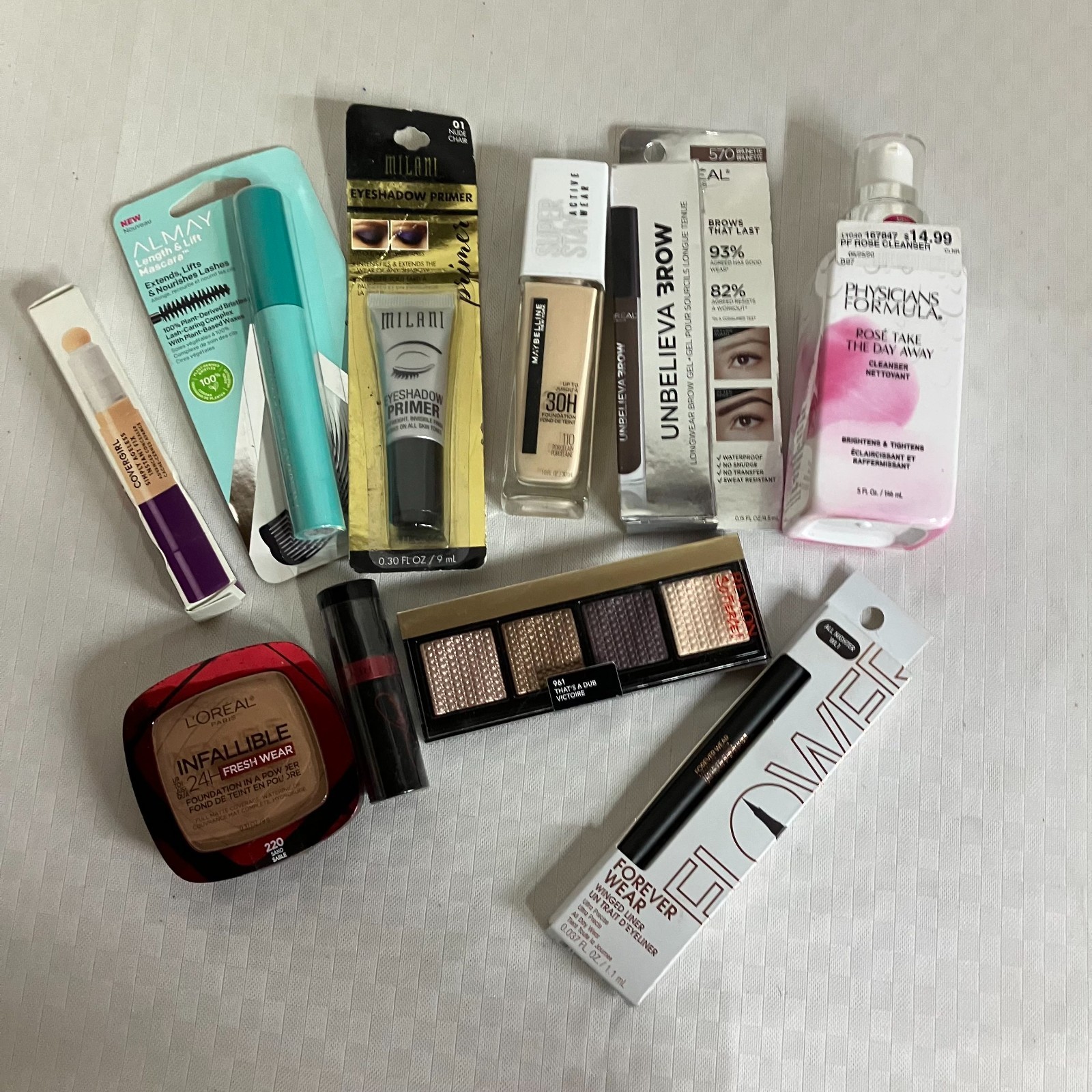 Milani Maybelline L’Oréal Almay FLOWER Bundle 10-Piece Makeup Kit New