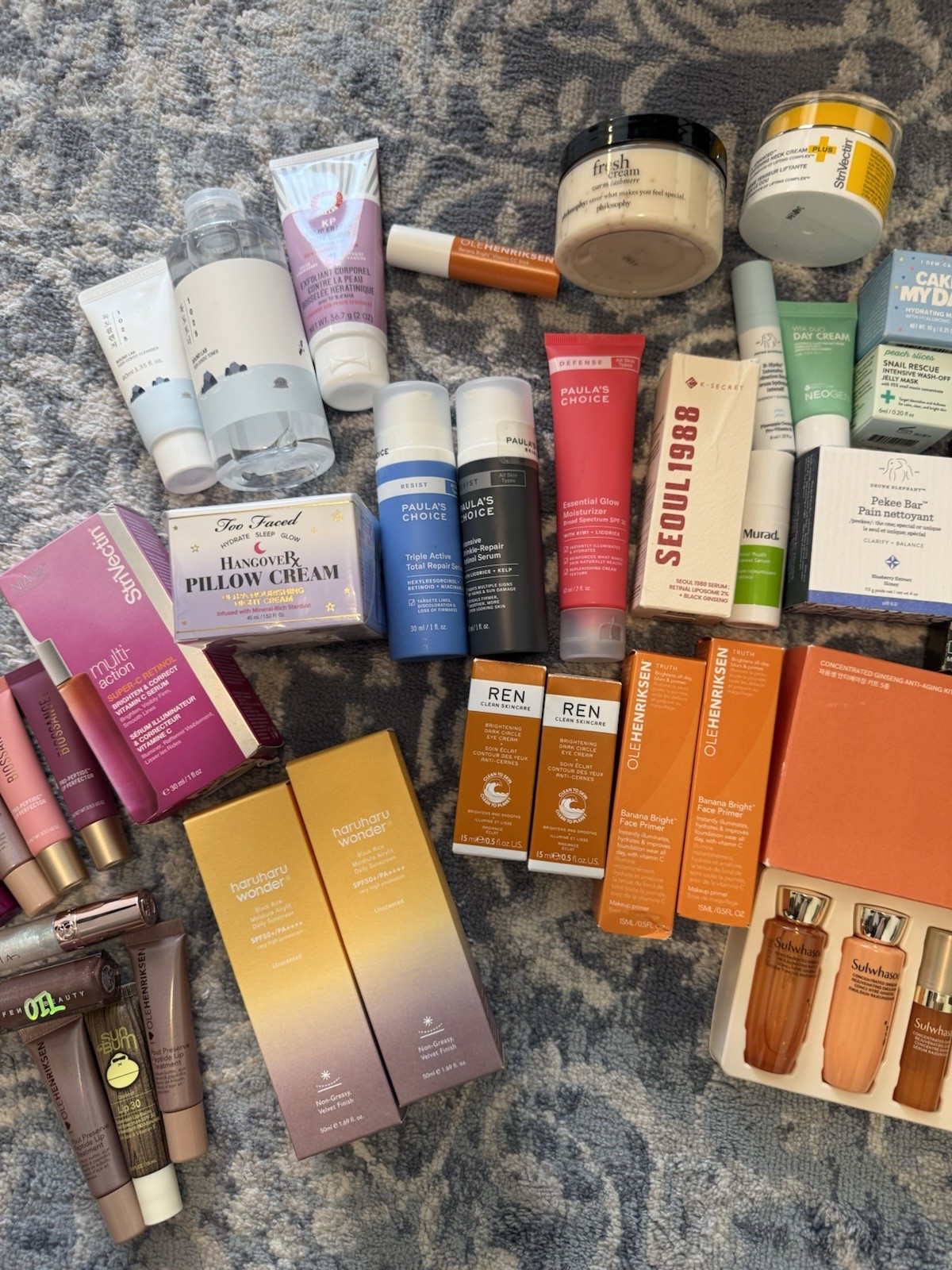 HUGE LOT 75+ Pieces Beauty Makeup Skincare Haircare Nails ULTA SEPHORA K-BEAUTY