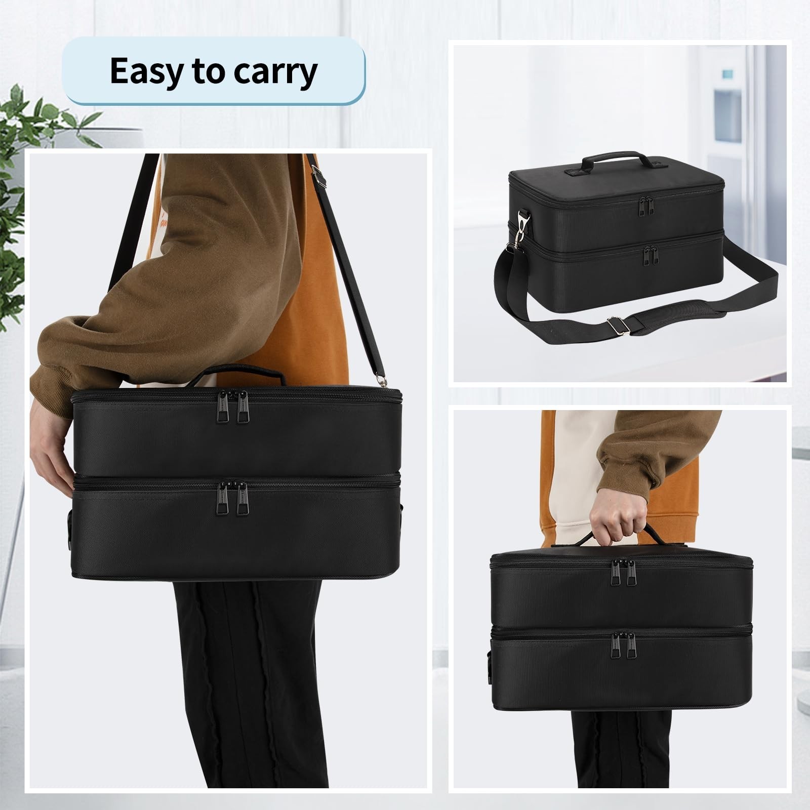 Extra Large Makeup Case, Professional Makeup Artist Traveling Bag, Double Lay…