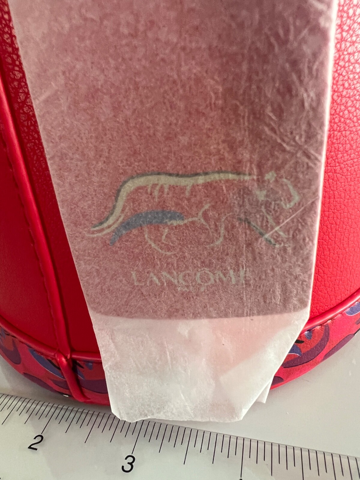 Lancôme makeup Travel Case 6″ Round Red Color NEW NO BOX”VIP GIFT RARE”FAST SHIP