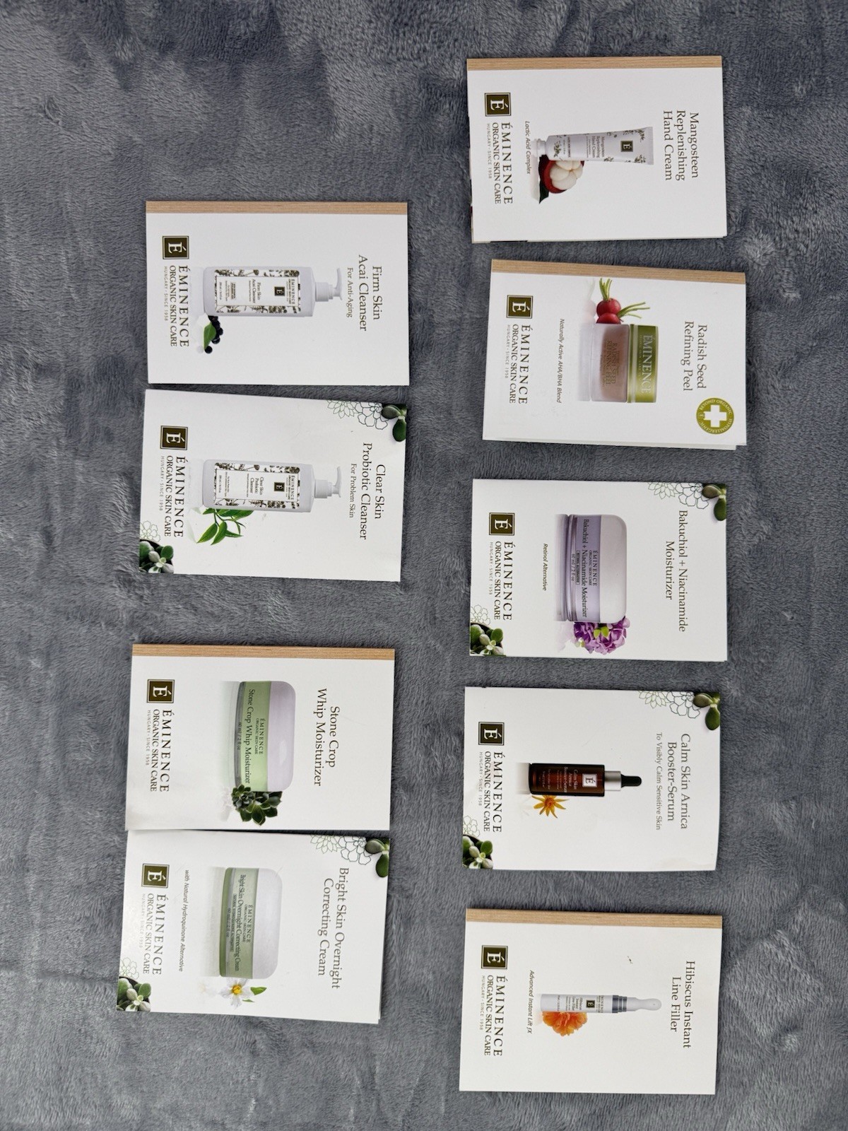 NEW Clinique Eminence Mario Badescu Skincare Lot Sample Size In Clear Travel Bag