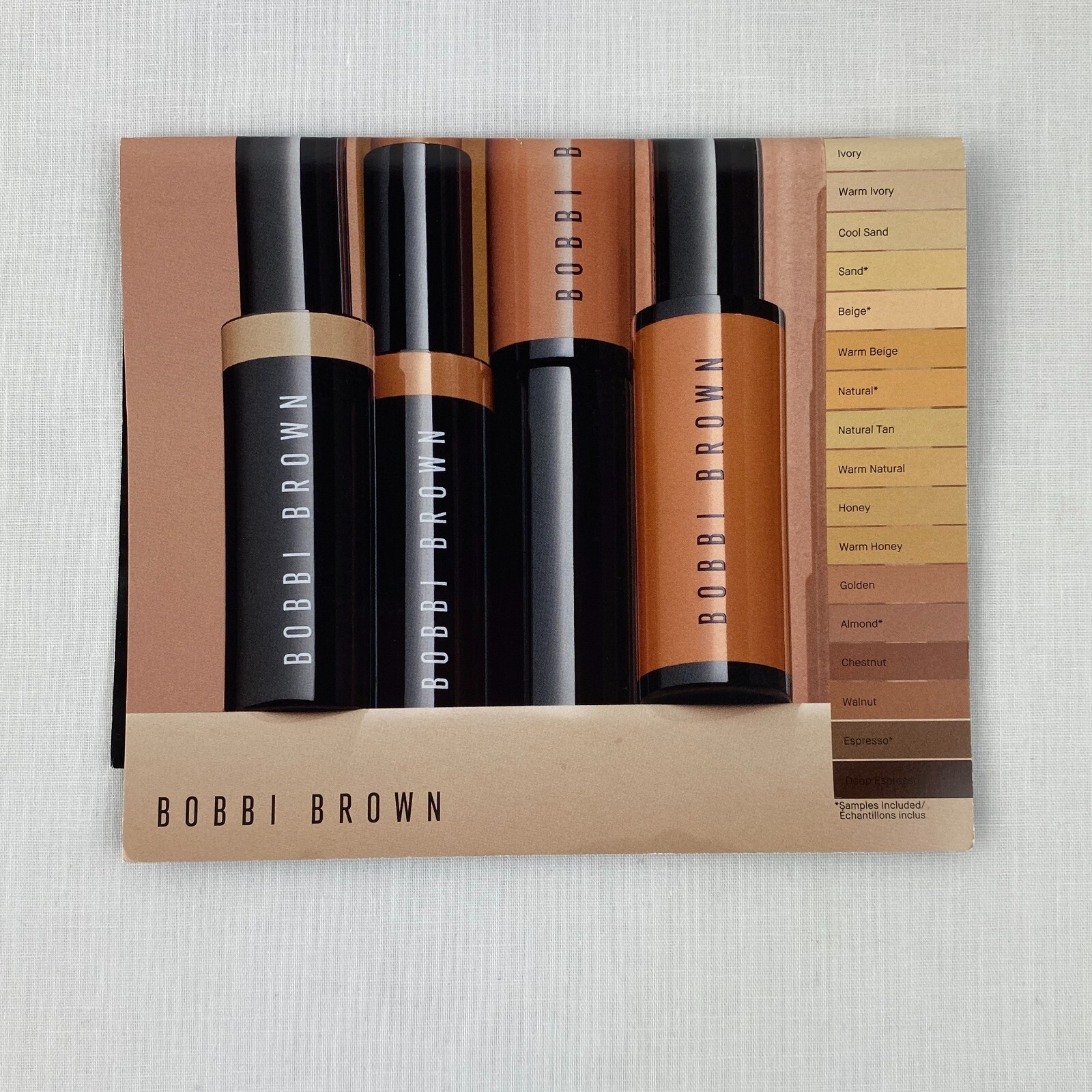 Bobbi Brown Foundation Concealer Face Base Beauty Sample LOT Bundle 21 Pcs B64