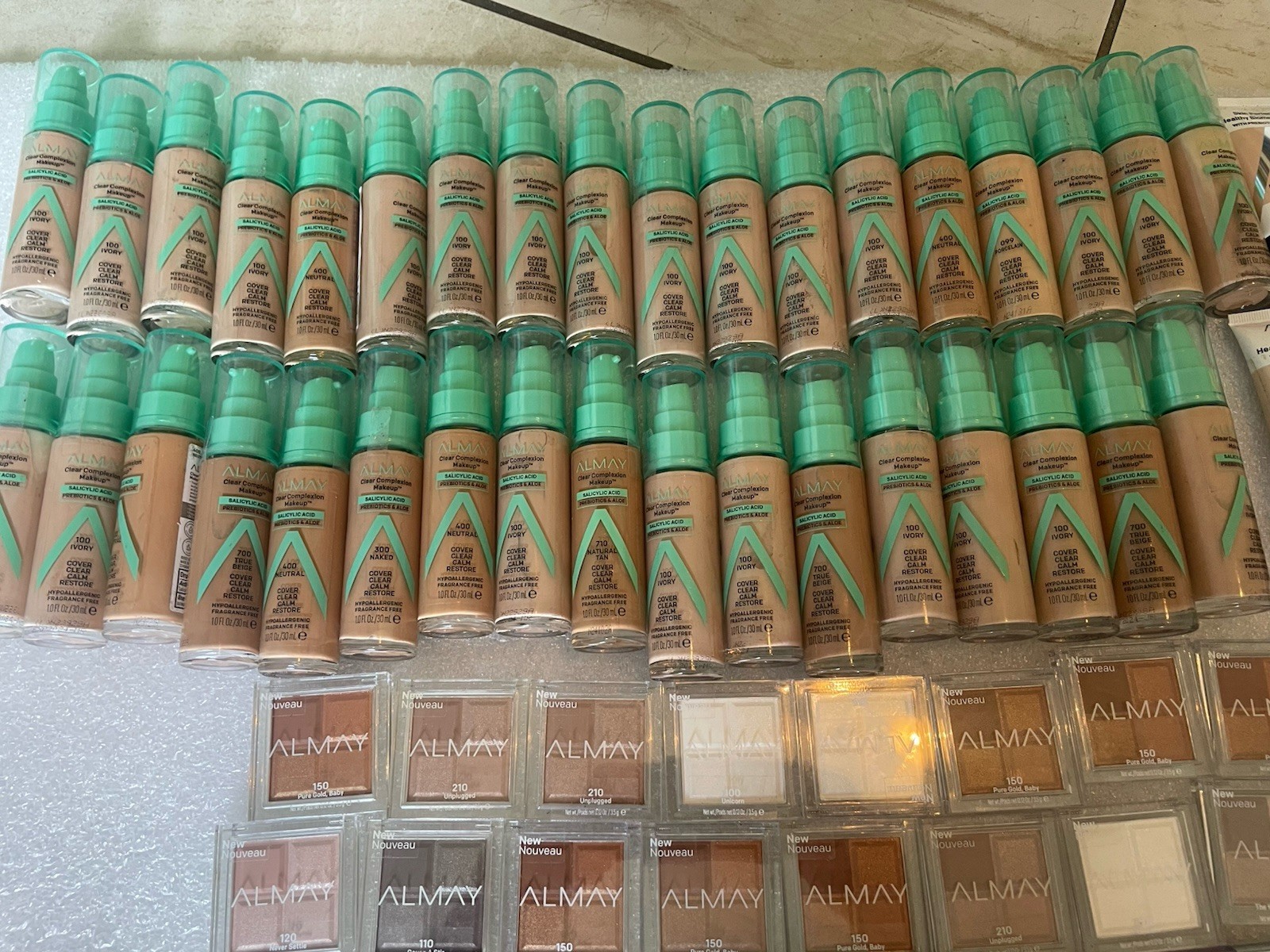 100 X Almay Mixed Makeup Lot Assorted Clean Lot View Photos Read Description!