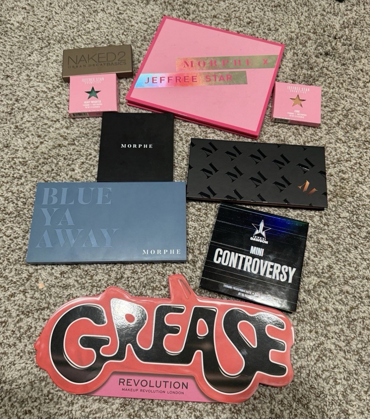 Assorted Full Size Makeup Lot: Morphe x Jeffree Star, UD Naked2 Basics + More