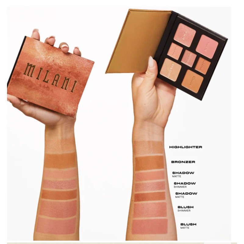 MILANI Volume 110 Light to Medium All Inclusive Eye, Cheek, & Face Palette -NEW