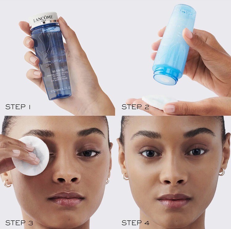 NEW 4pc Lancôme Beauty Set w/Juicy Tube, Bi-Facil Remover, Toner, Cils Booster