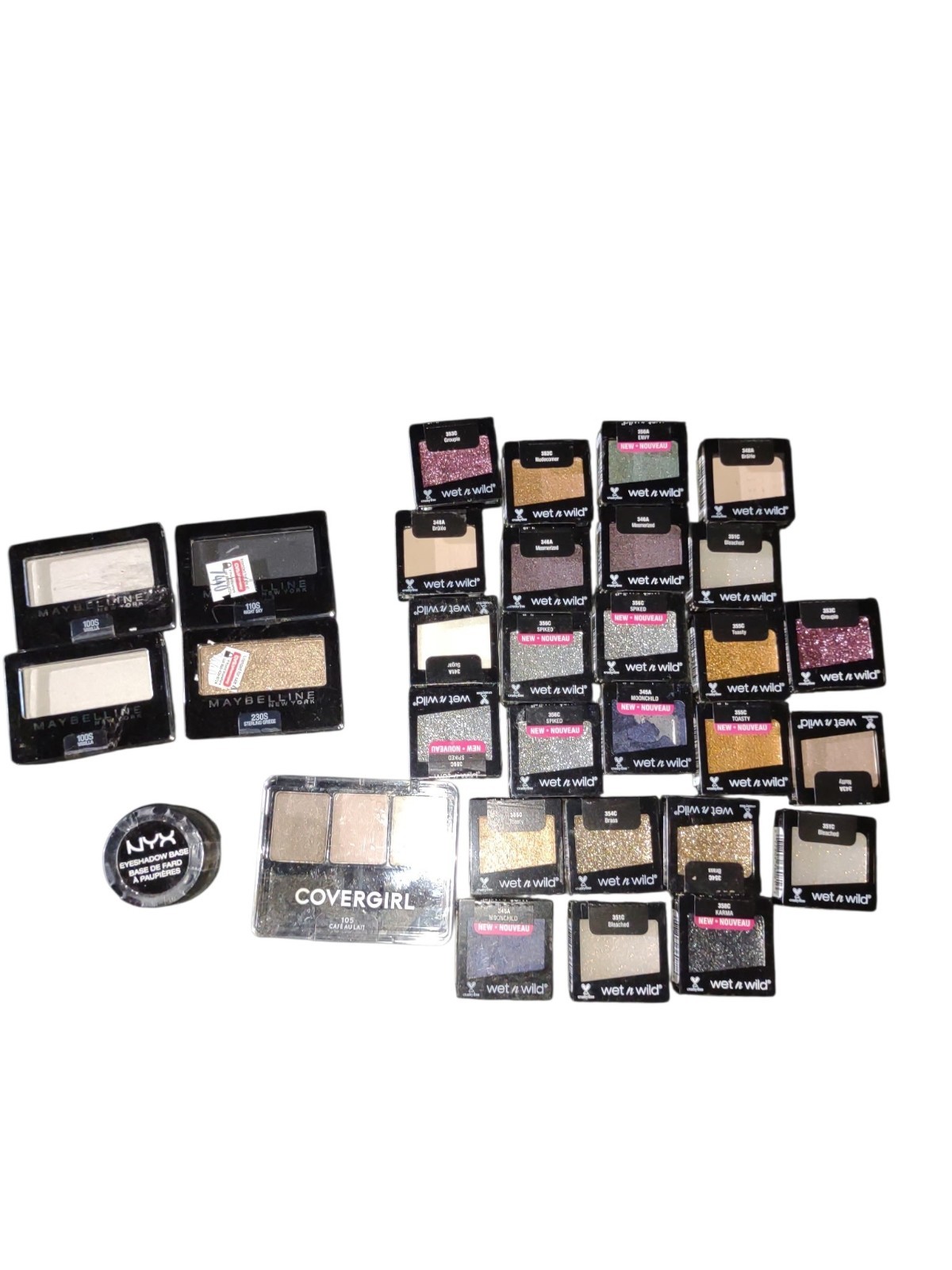 Wet n Wild, Maybelline, COVERGIRL, NYX Mixed Lot NEW makeup eyeshadow base NEW
