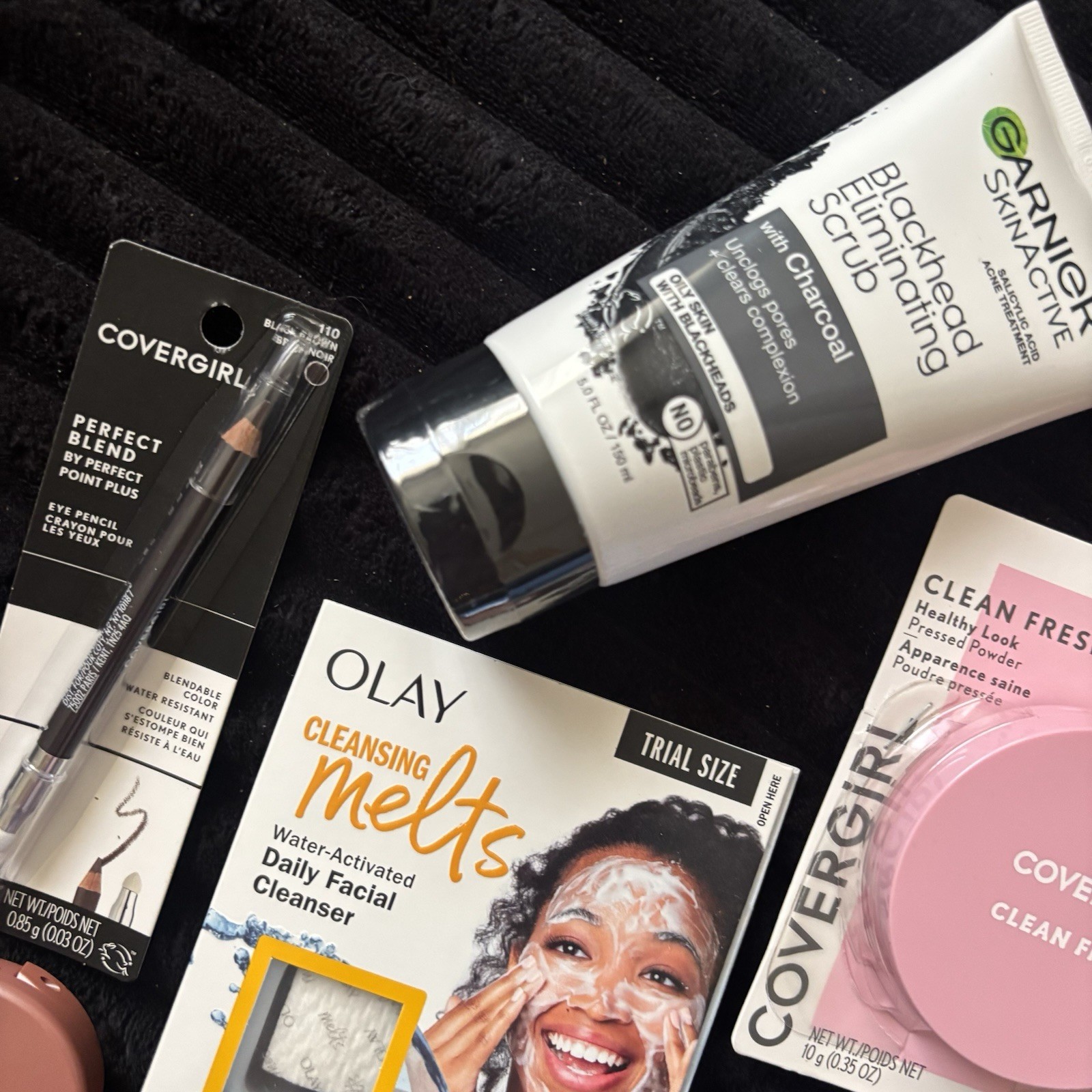 Makeup And Skincare Lot Bundle Covergirl Powder Neutrogena Olay Blush Scrub Eye