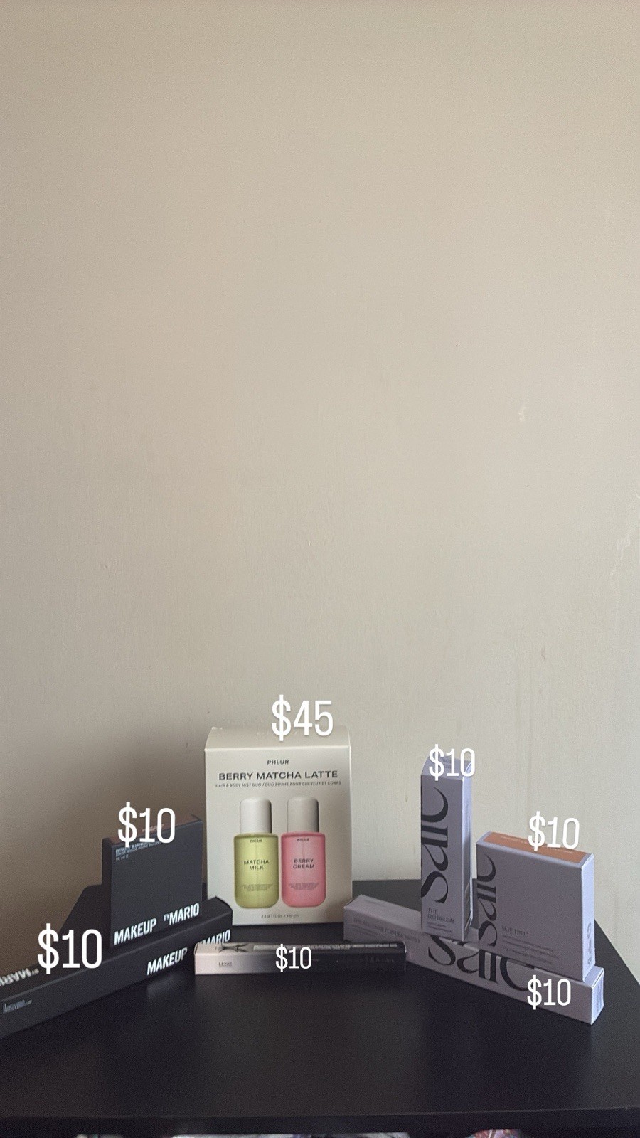 MAKEUP BY MARIO, Phlur, Saie Mixed Lot Berry Matcha Latte, Slip Tint, Brushes