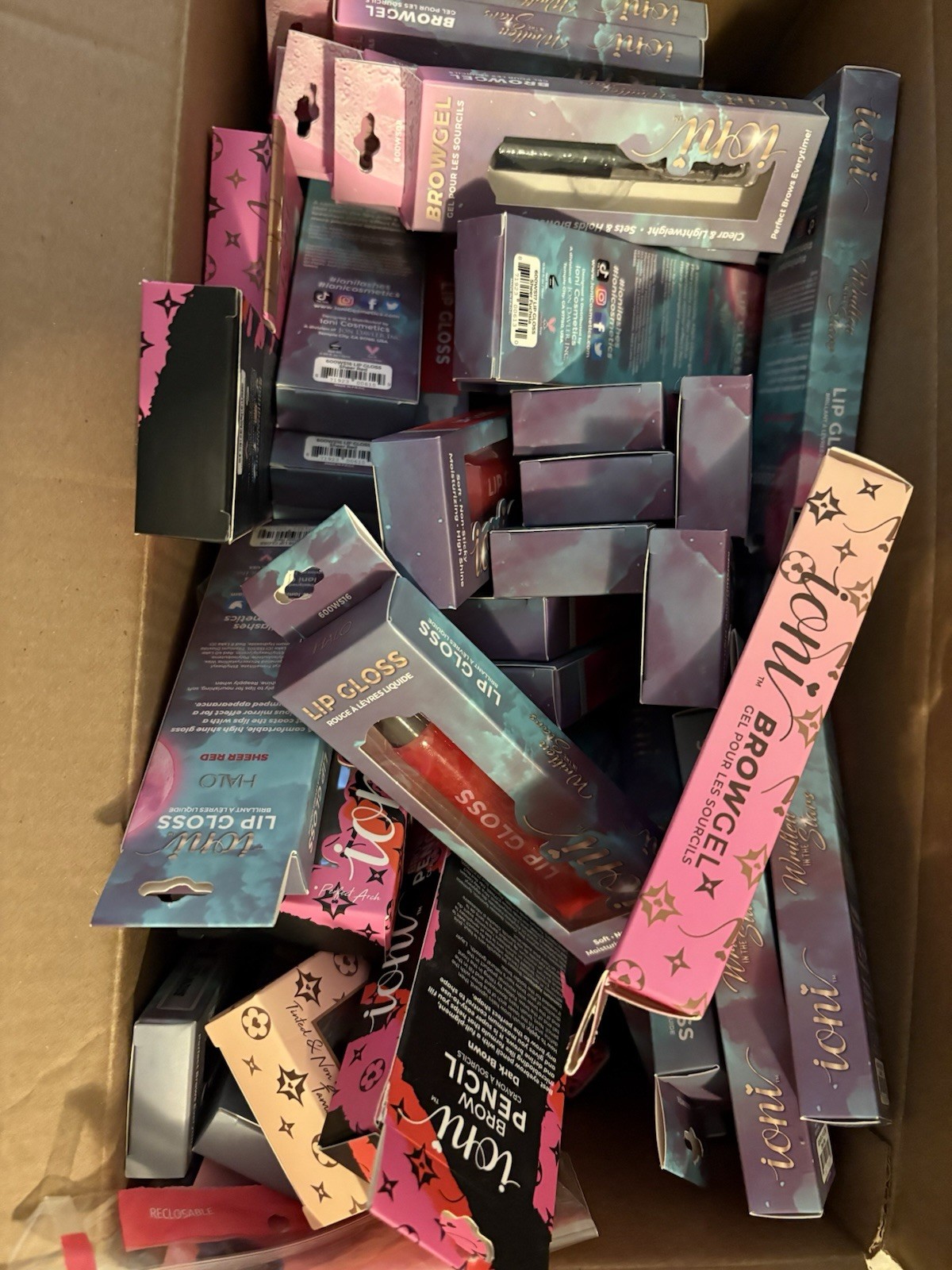Ioni Makeup/Cosmetics Bundle Lot Of 100 New In Box! Reseller Ready