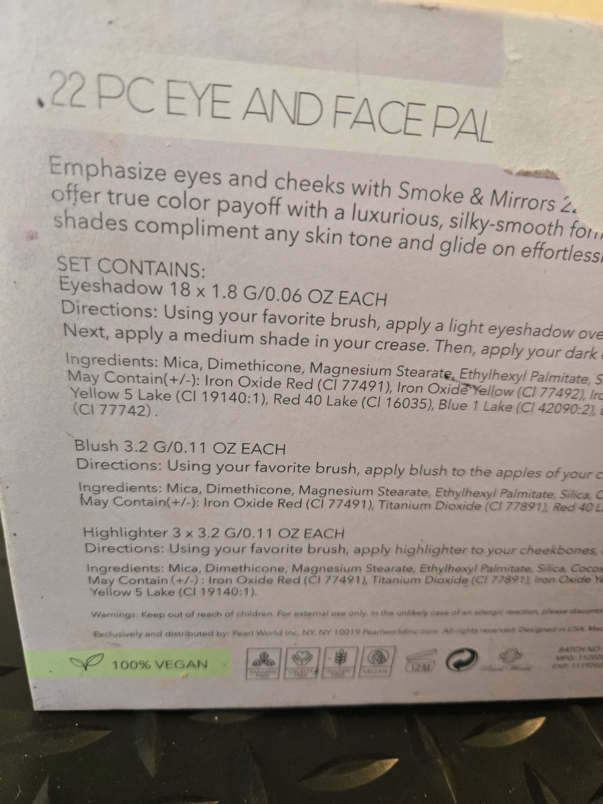 Smoke & Mirrors Flawless By Nature & Body Prescriptions Hello Sunshine Eyeshado…