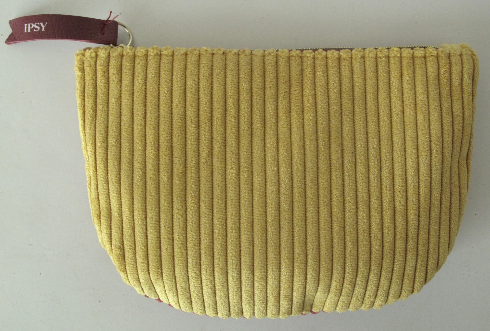 Ipsy Sept 2020 Two Color Fall Corduroy Cosmetic Makeup Bag w/ Mascara & Polish