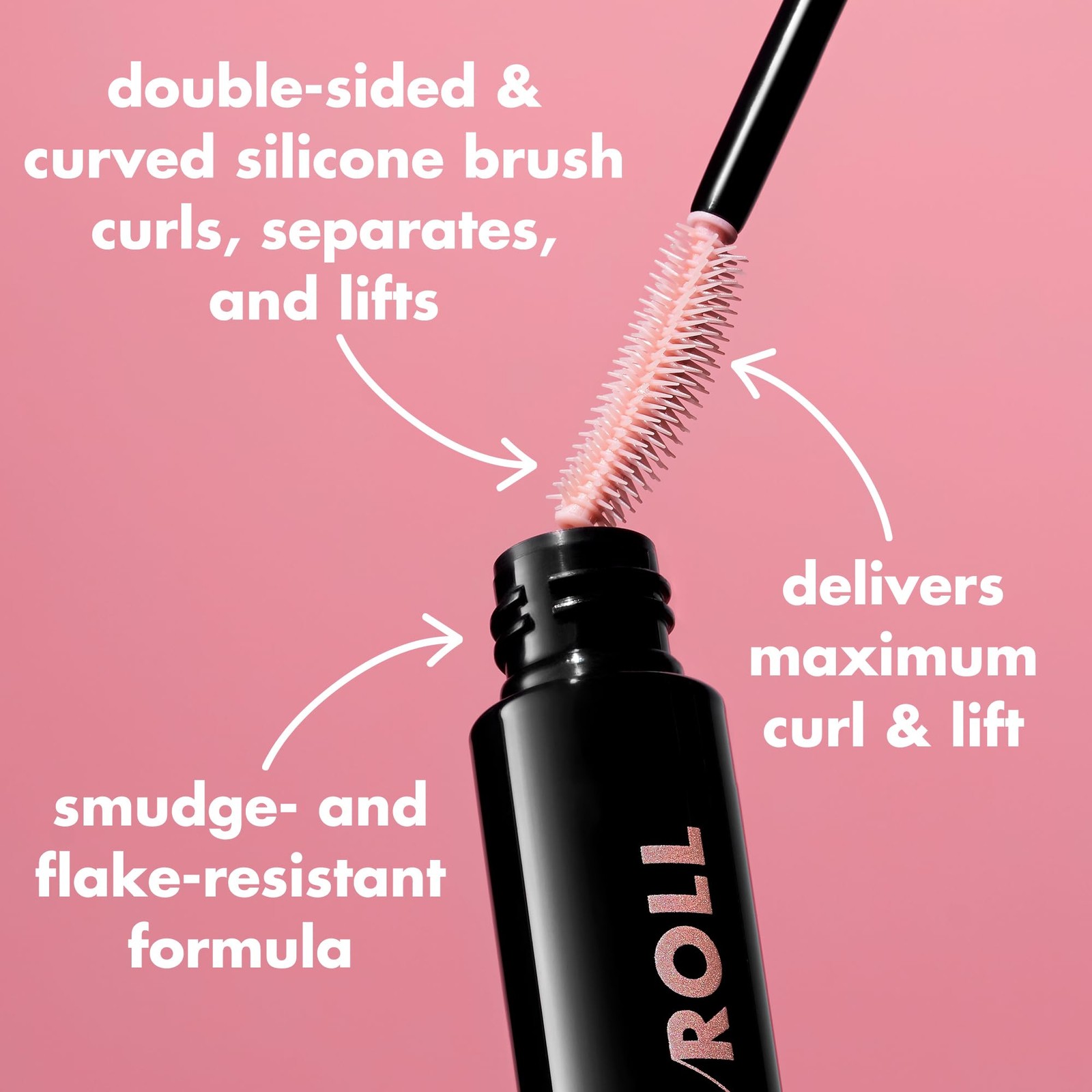 e.l.f. Lash ‘N Roll Mascara, Curling Mascara 0.32 Fl Oz (Pack of 1), Black