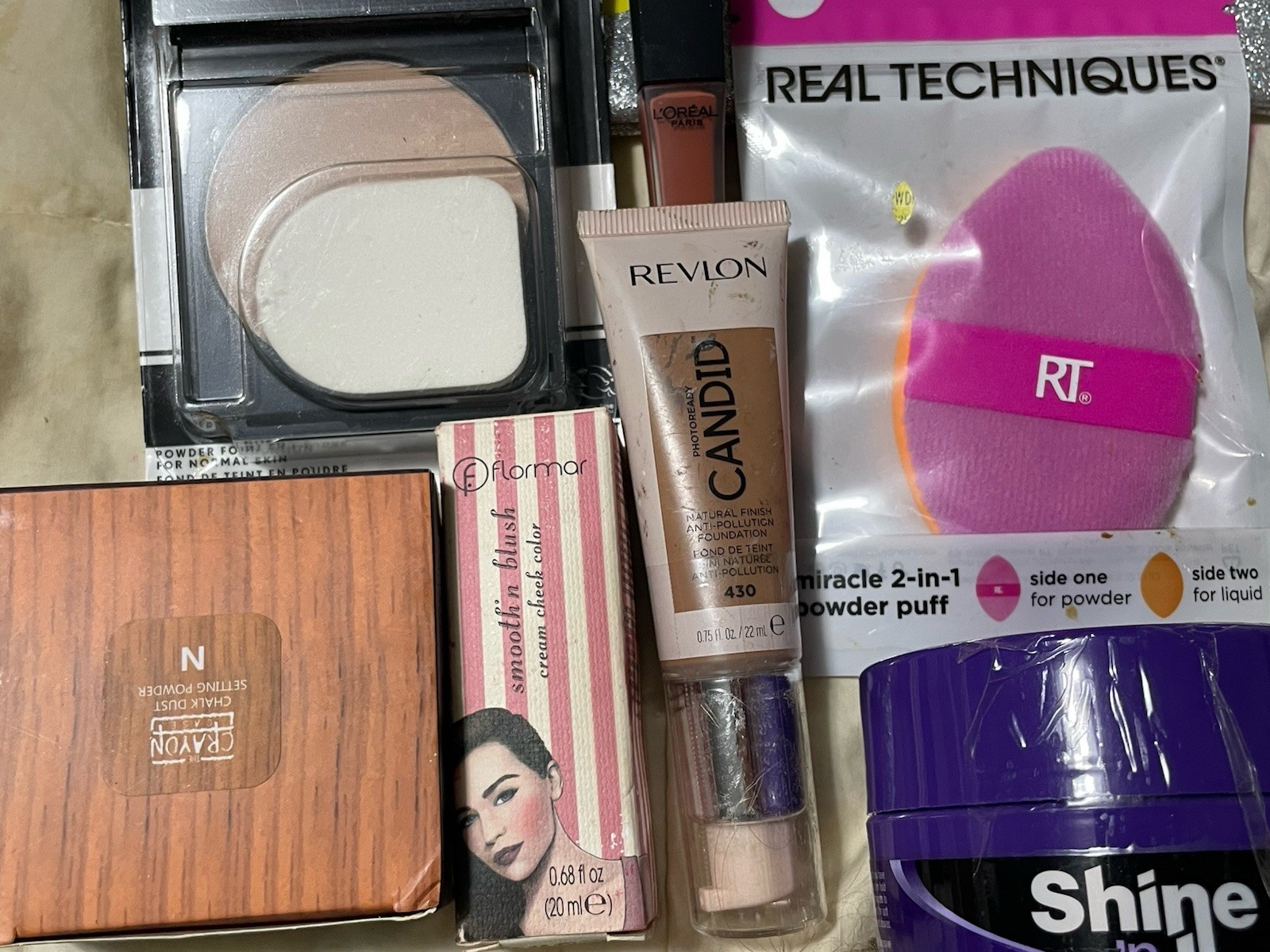 24 Piece Mixed Makeup Lot Revlon L’Oréal NYX Flormar Covergirl Shine Jam Urban L