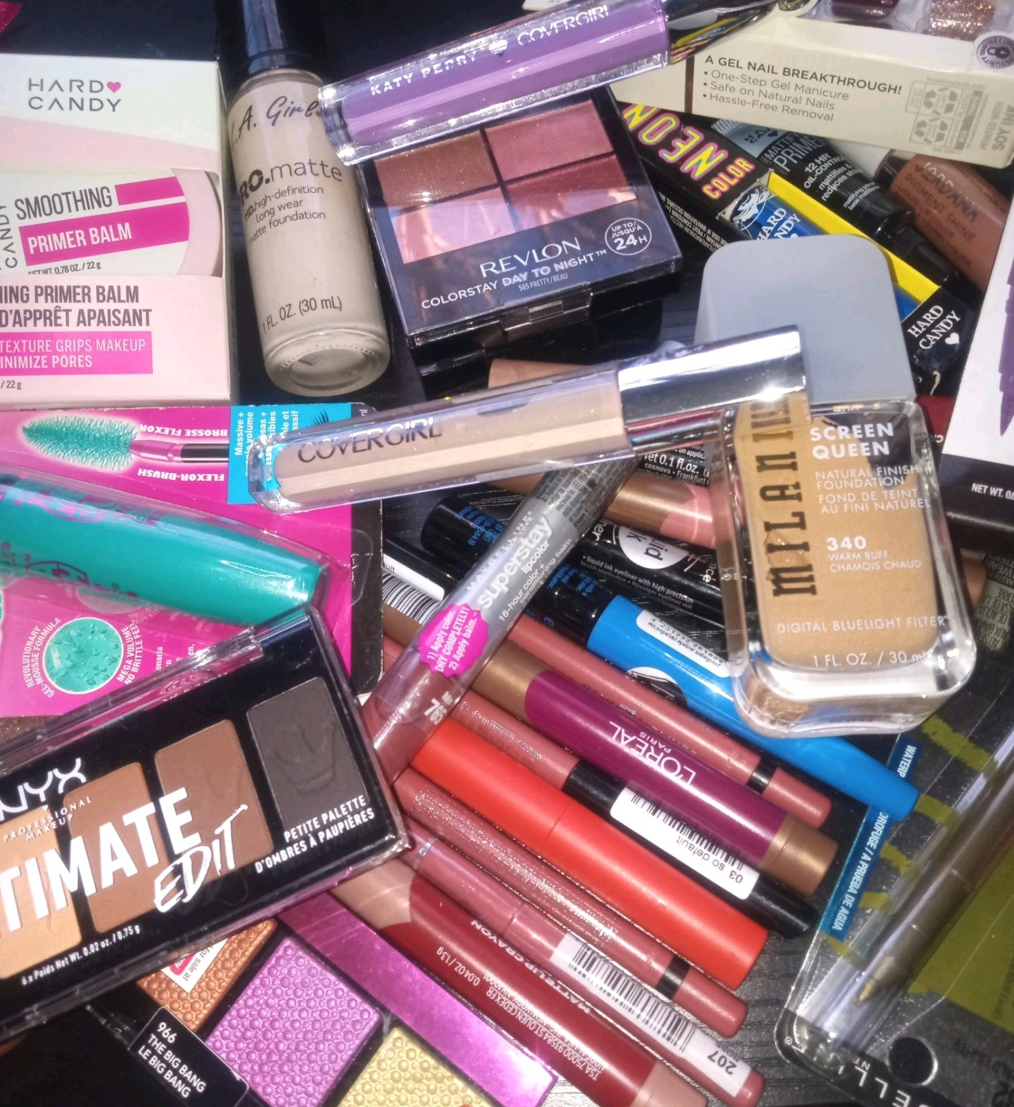 MYSTERY MAKEUP BOX – 3 FULL-SIZE SURPRISES! Covergirl ELF Almay NYX Amuse Etc