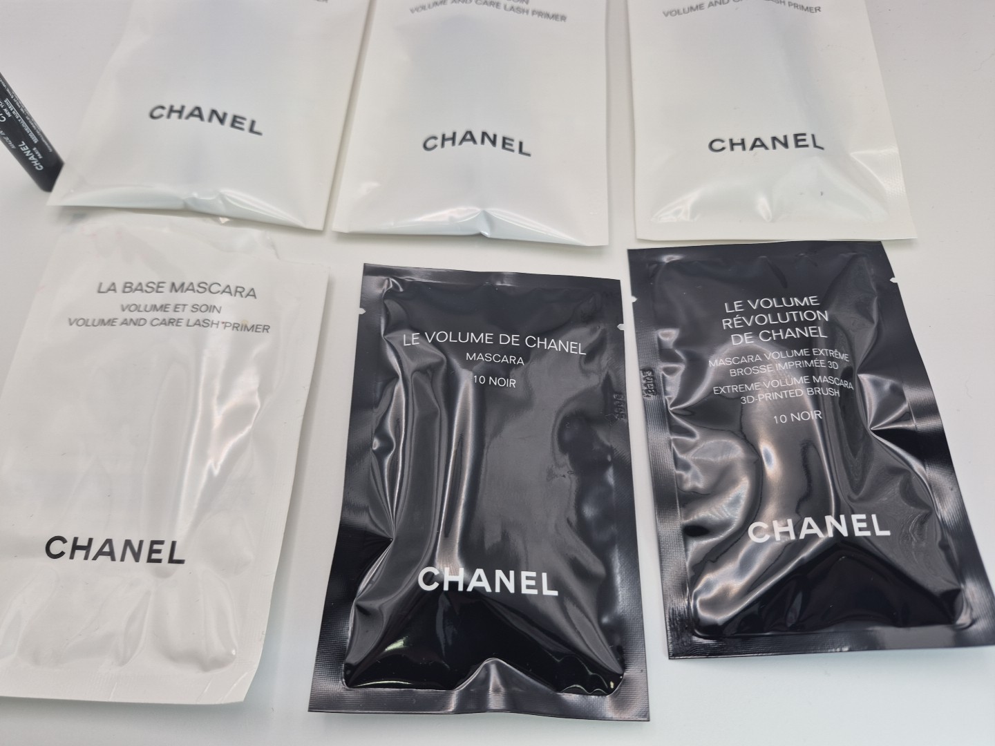 6 CHANEL TRAVEL SAMPLE MAKEUP MASCARA LA BASE & LE VOLUME DE NOIR #10 Y2K