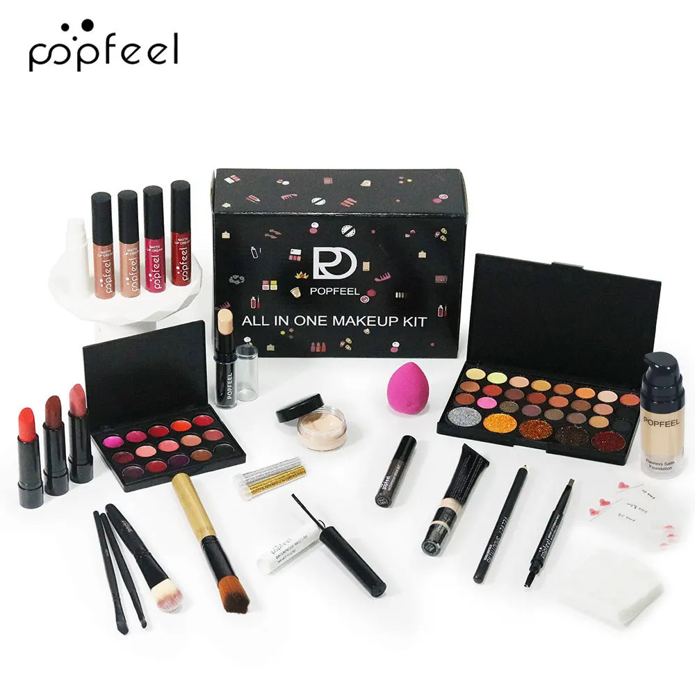 POPFEEL All In One Makeup Kit, Gift for Girls Teen Women include Eyeshadow.