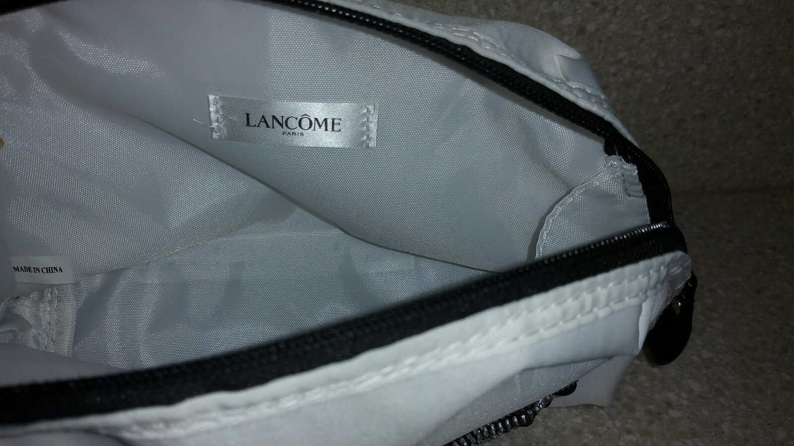 NEW Set Lot Of 5 CLARINS + LANCOME Products Travel Size Samples Cosmetic Bag