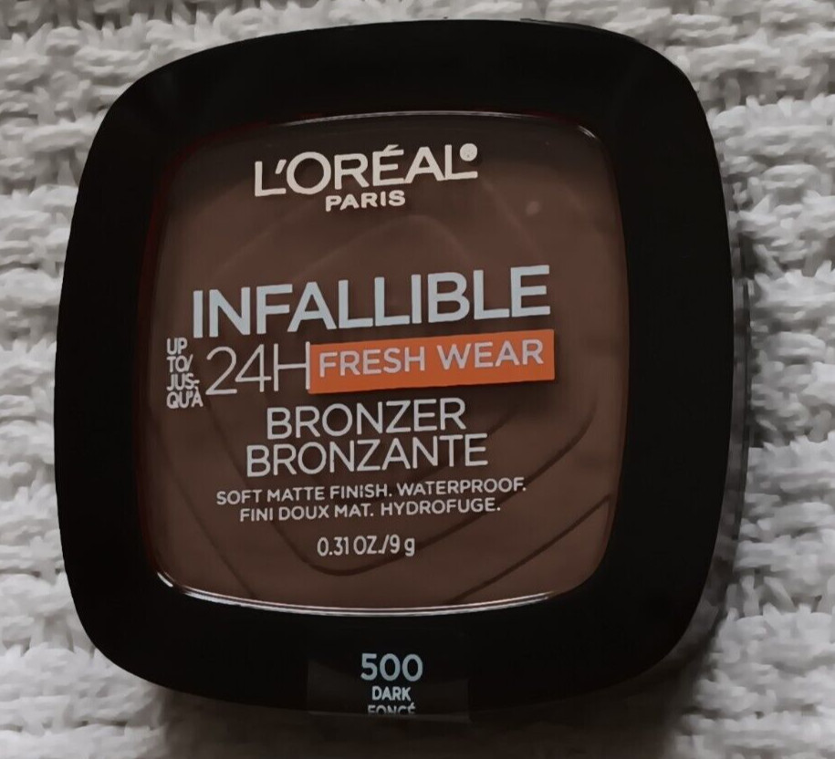 L’oreal Infallible Pro-Matte 111.5 Nutmeg Foundation 500 Dark Matte Bronzer Lot