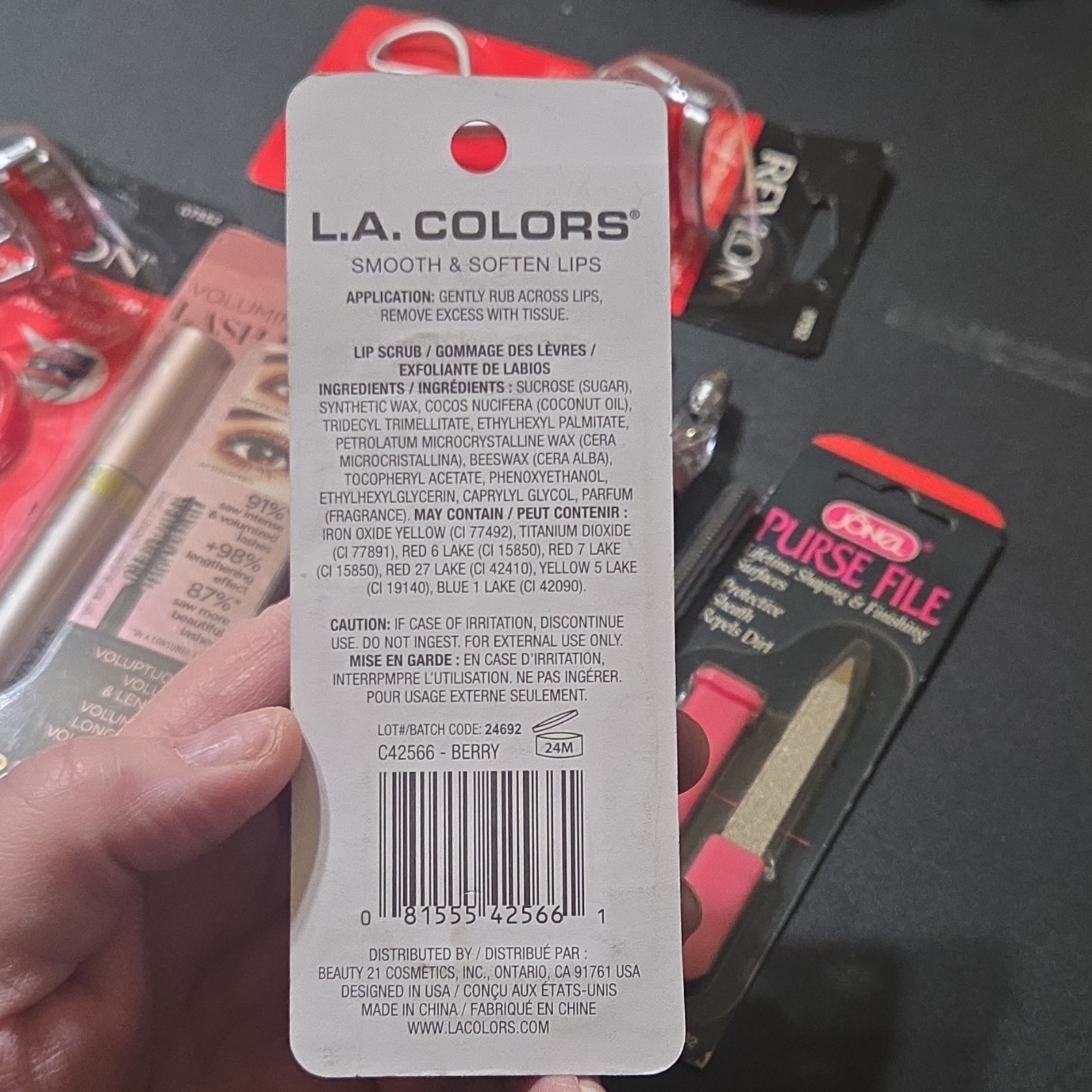 Revlon L’Oréal L.A. Colors Makeup Lot Full Size Mascara Eyeliner Lip Duo