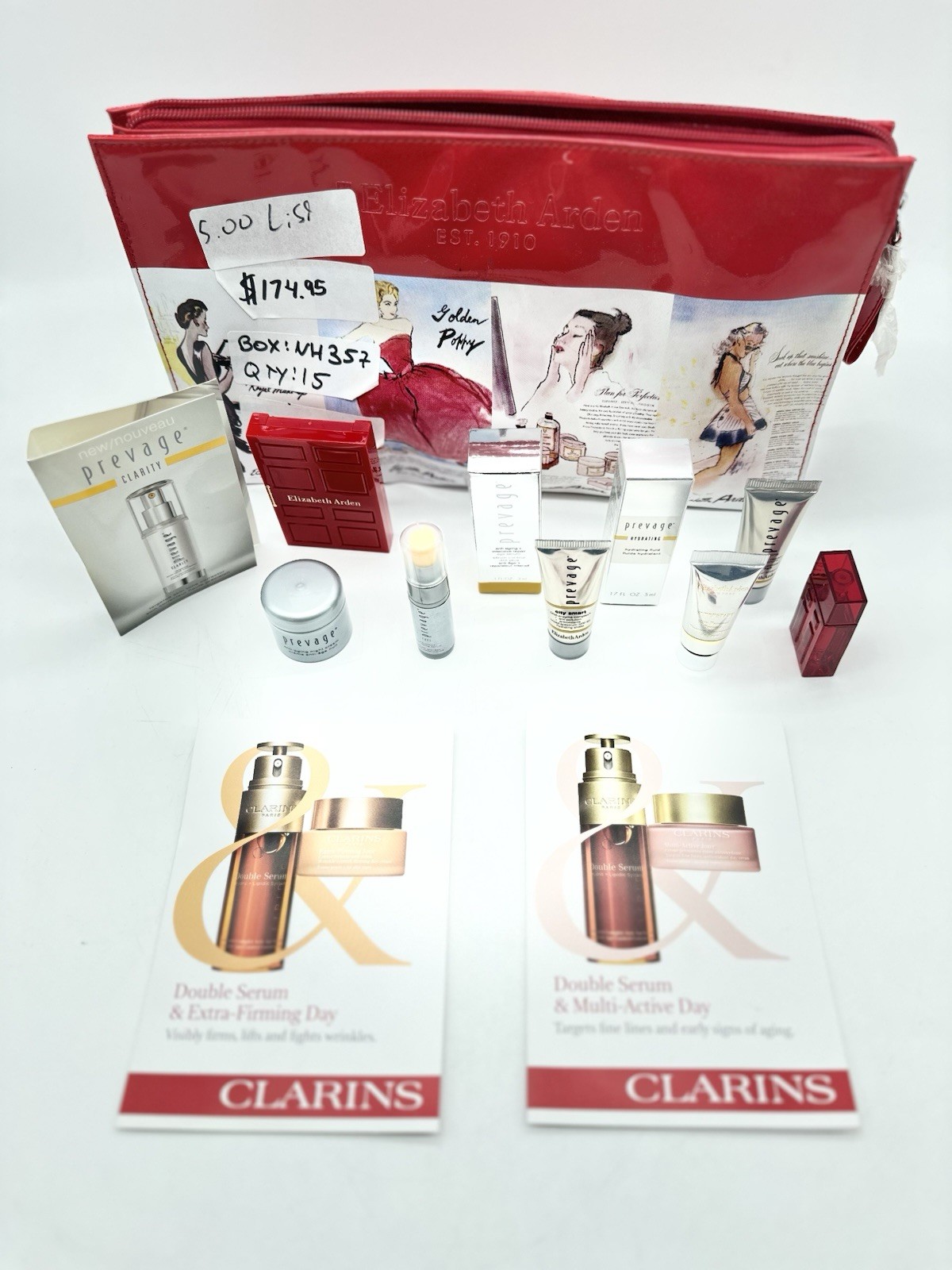 Lot of 15 – Elizabeth Arden & Clarins Skincare Beauty Products – NWOB