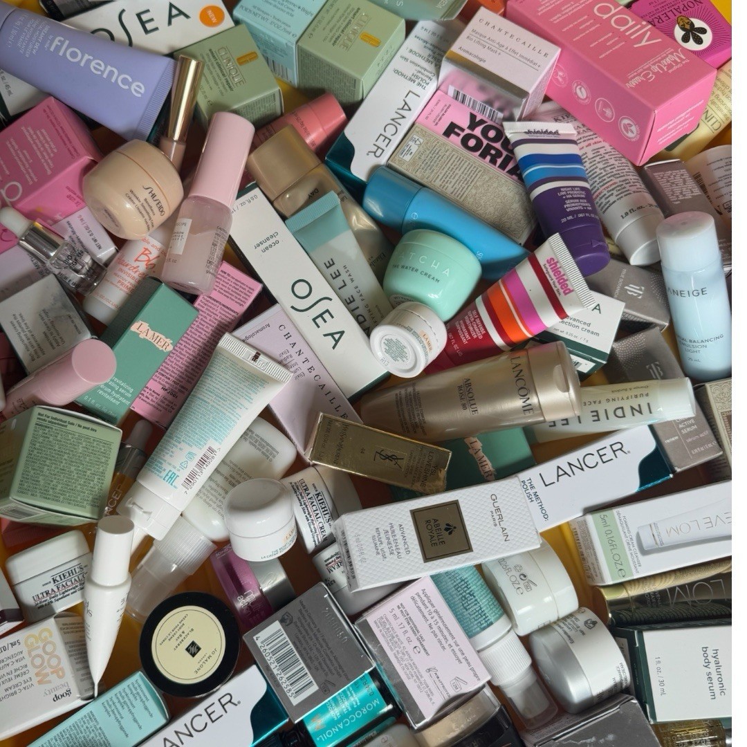 High End Mixed Lot Deluxe Travel Size Cosmetic Skincare Makeup Hair Samples