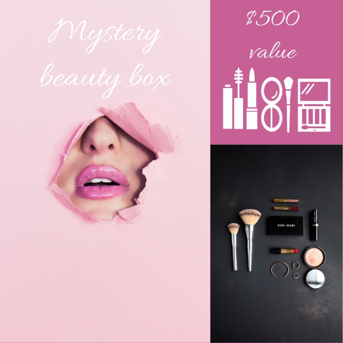Assorted beauty box $500 Value