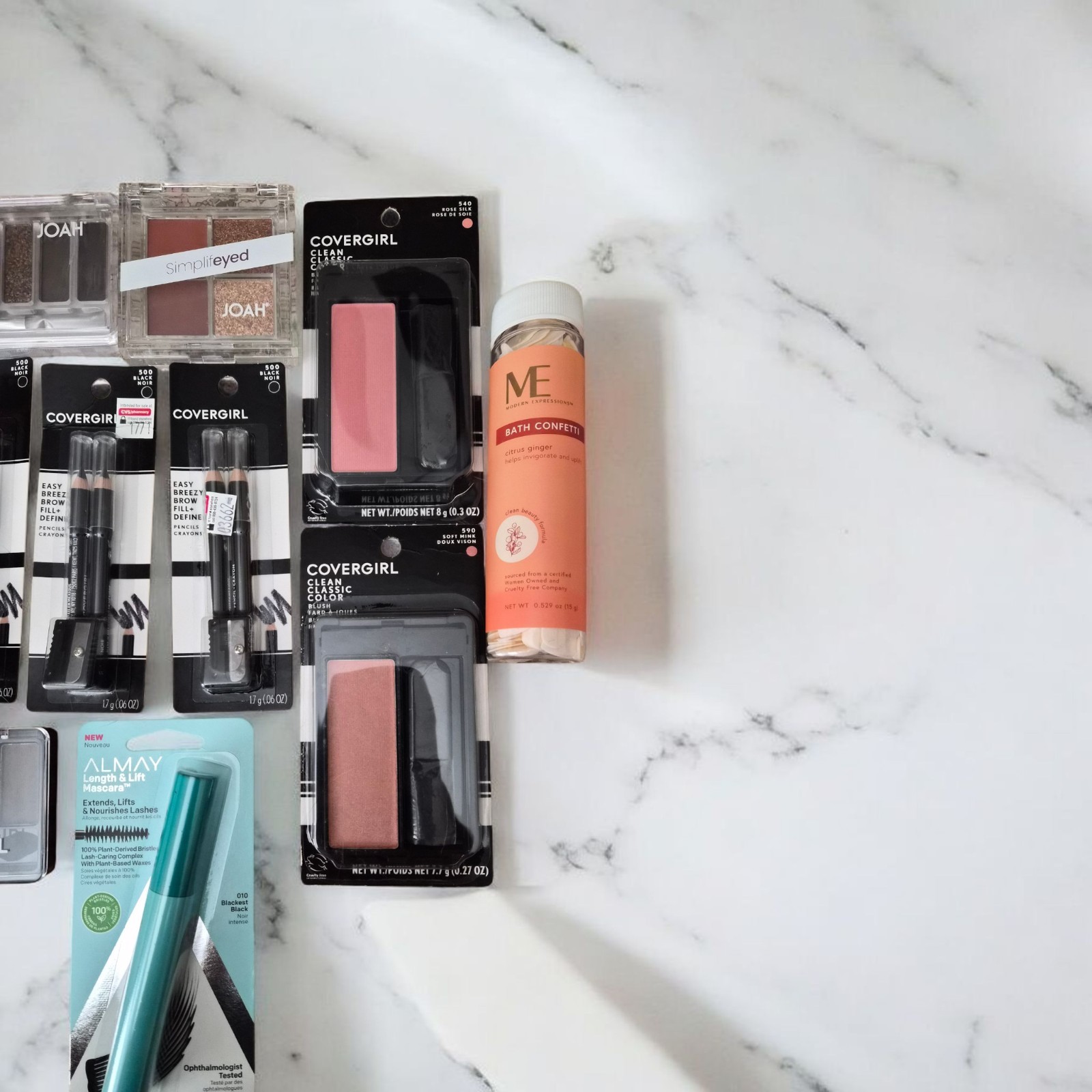 Lot of 18 Pieces of New Makeup Revlon Covergirl Joah and More See Description