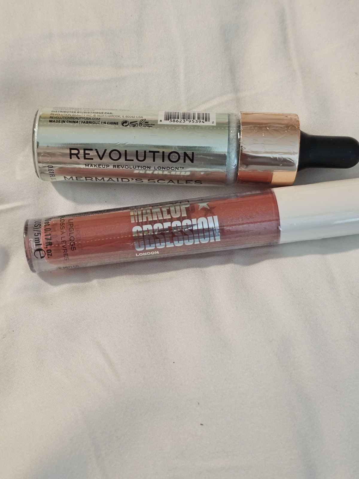 Makeup Revolution Liquid Highlighter & Lip Gloss Lot: Bronze Gold, Starlight