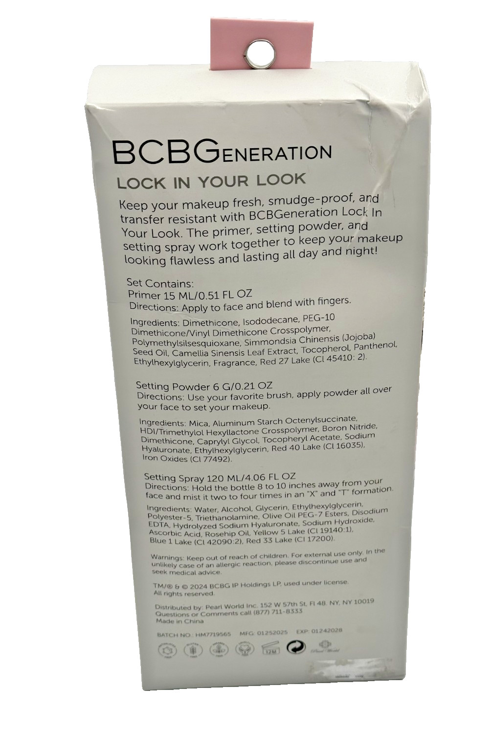 BCBGeneration Makeup Lock In Your Look Set Banana Powder Dewy Spray Primer New
