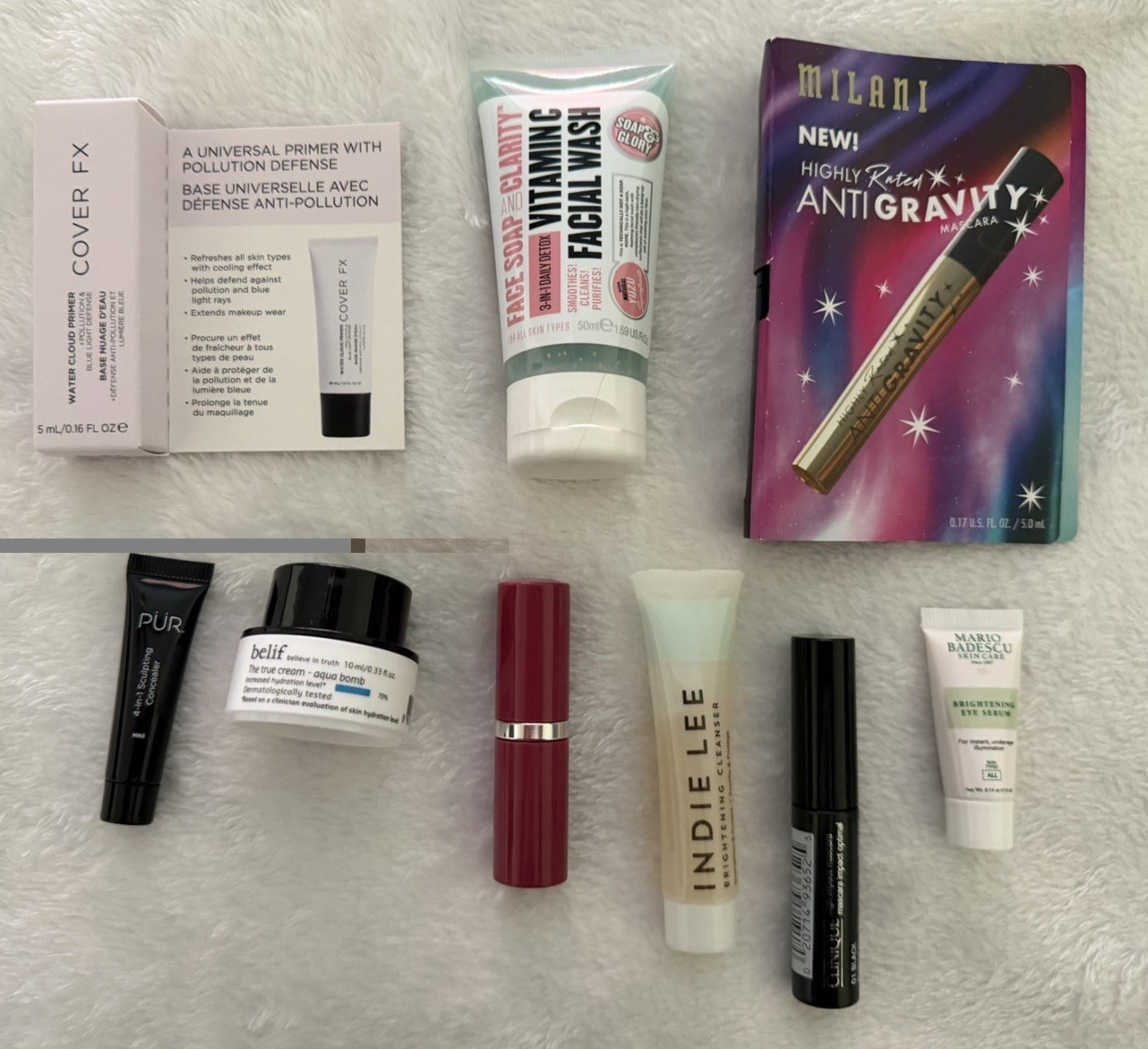 Mixed Assorted Beauty Products Makeup Skincare 40-Pc Lot Mini Travel Sample +Bag