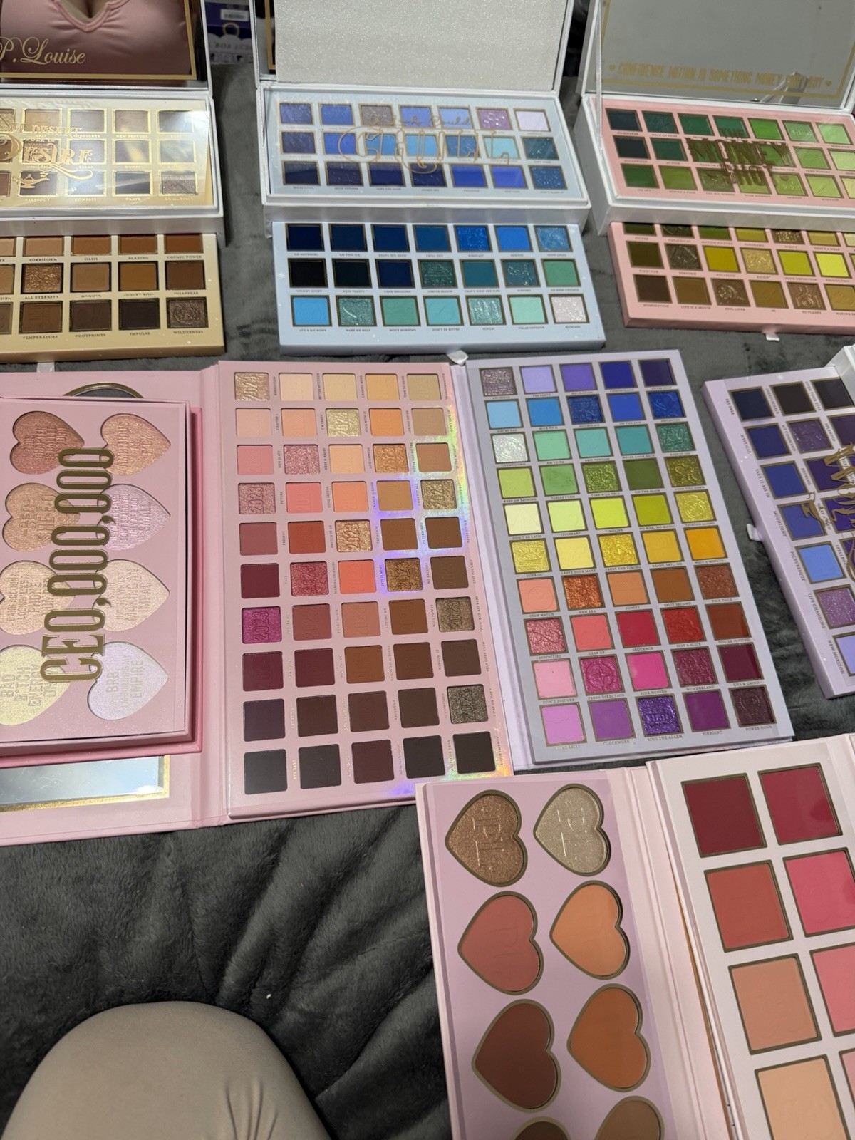P. Louise Full Size Palette Mixed Lot: CEO of Glow, Chill, Money Shot, Wonder