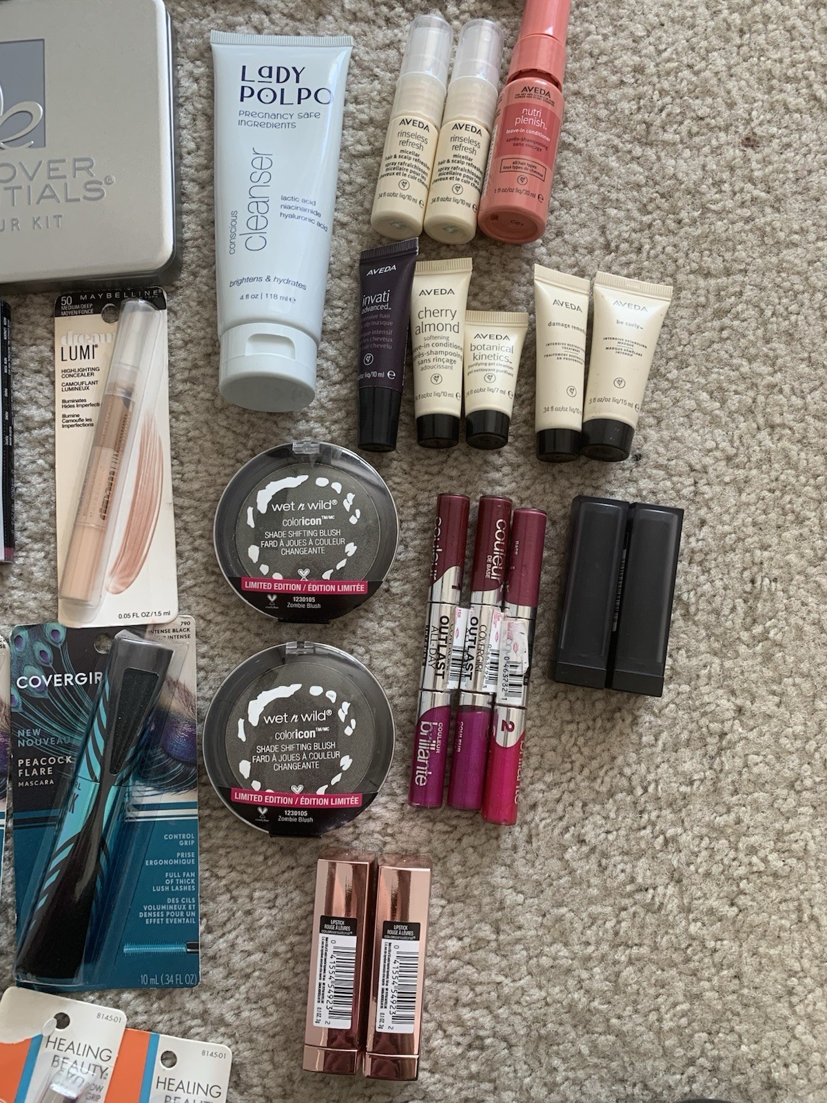 Huge Beauty Lot 50+ Items Makeup Skincare Maybelline Covergirl Reseller Bulk