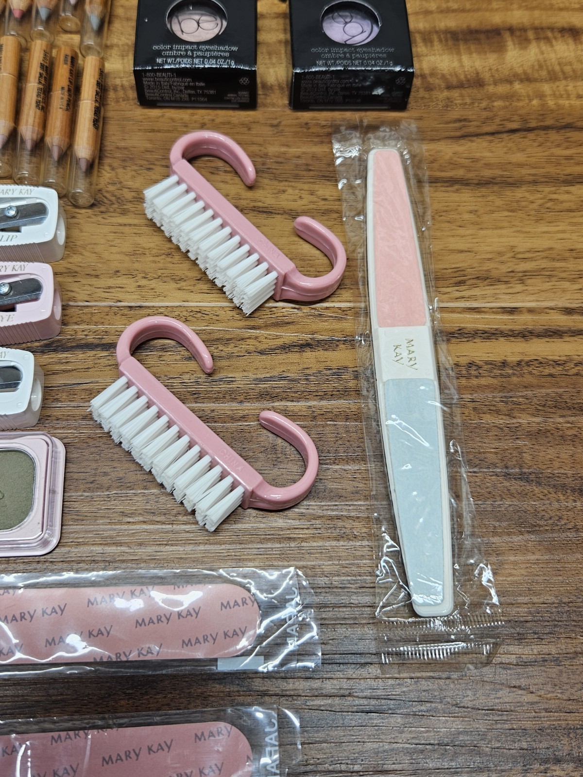 Large Lot Mary Kay Samples Lips Eyes Nails Demonstrator Items Sharpeners Makeup